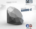 3D Diamond-V2 Welding Project: DIY Metal Sculpture (Digital Files .pdf, .dxf, CNC Ready)