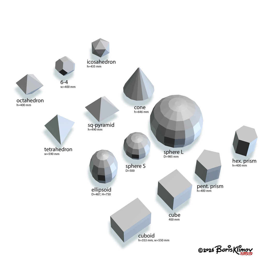 Welding Practice Geometric Solids DXF PDF Files (Digital Download)