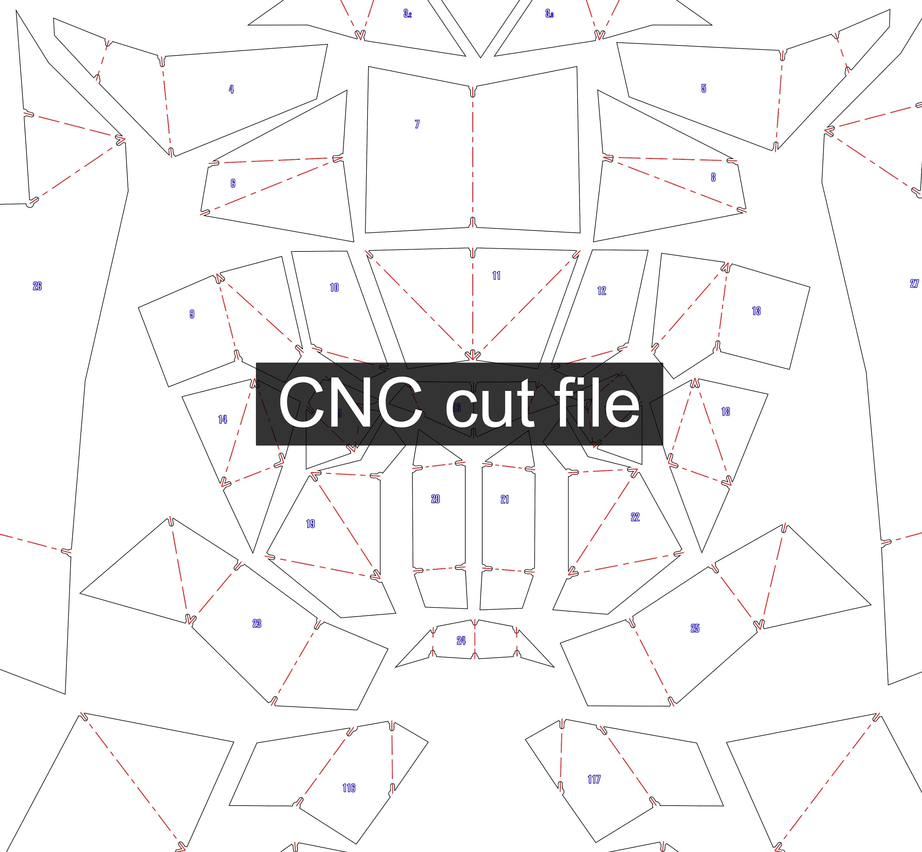 Pitbull! Weld it yourself with Digital plan for metal. Set of digital files include: .pdf – scheme, .dxf – CNC cutting.
