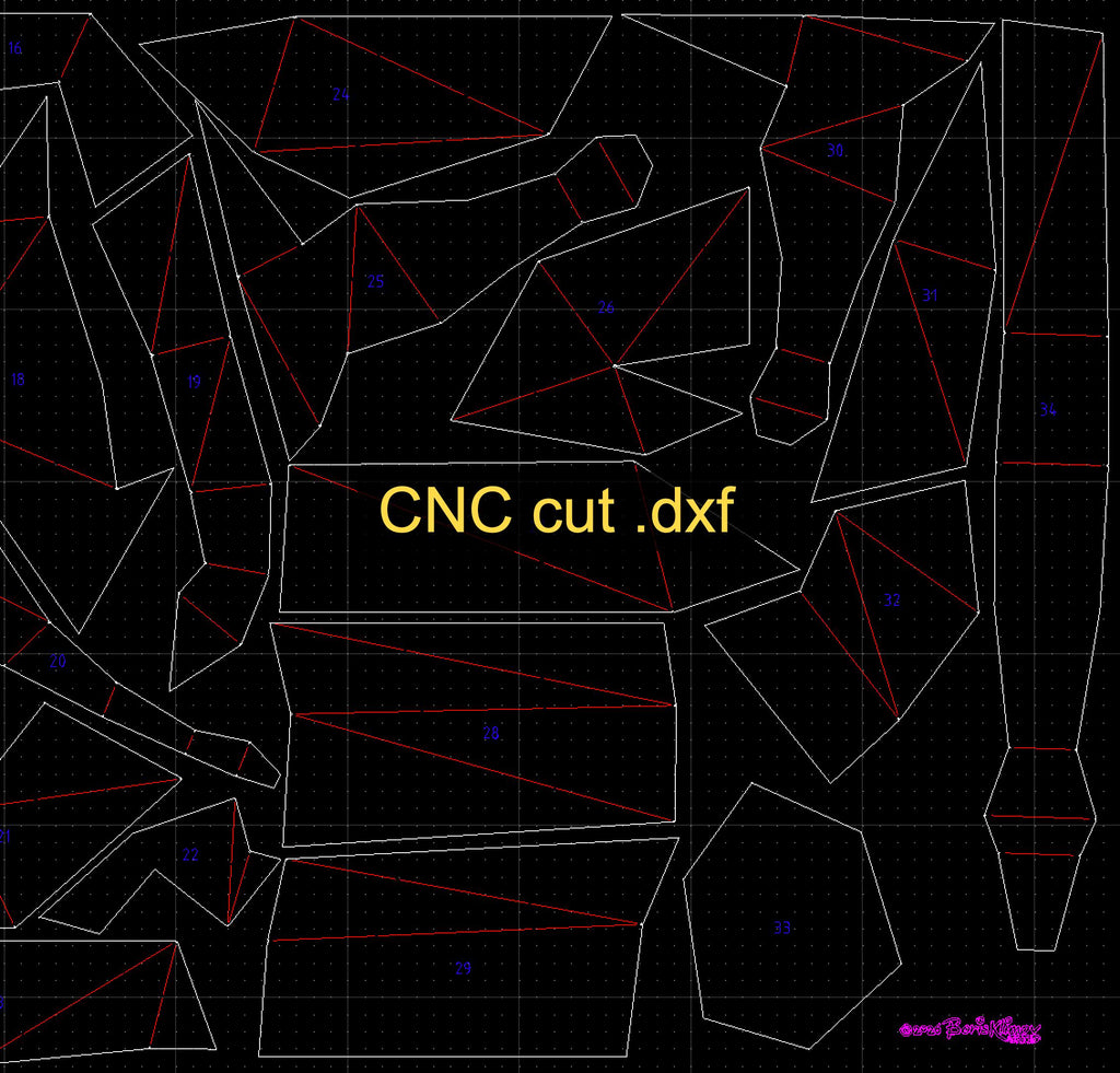 Giraffe 3d sculpture. DIY Welding Plan. Digital files (.pdf, .dxf CNC Cutting)