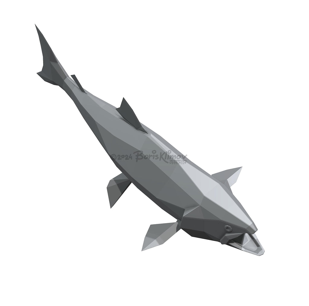 Salmon Metal Welding Pattern – DIY 3D Figure Files (PDF, DXF)