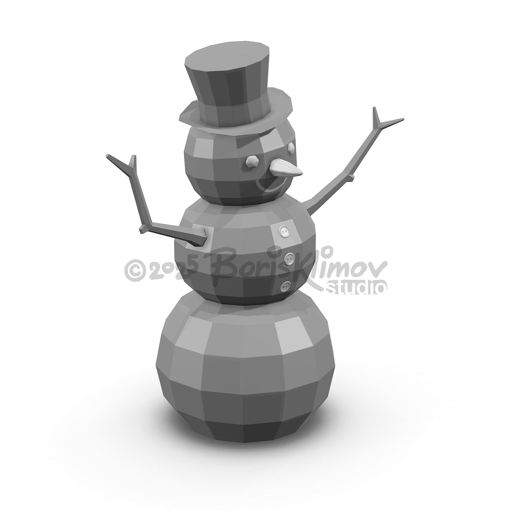 Snowman 3d sculpture. DIY Welding Plan. Digital files (.pdf, .dxf CNC Cutting)