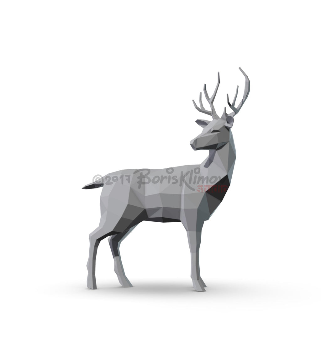 Deer! Weld it yourself with Digital plan for metal. Set of digital files include .pdf – scheme, .dxf – CNC cutting.