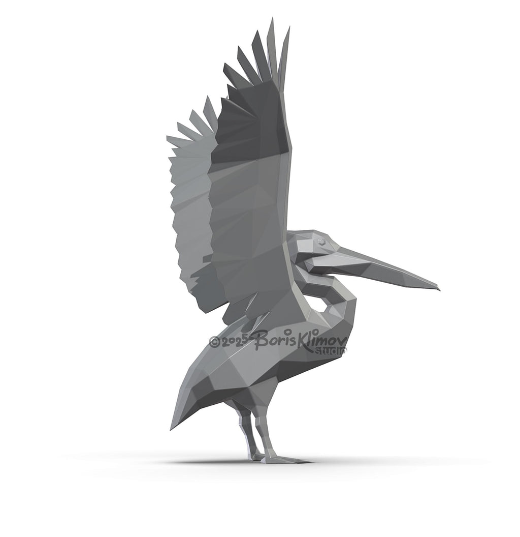 Pelican! Weld it yourself with Digital plan for metal. Set of digital files include .pdf – scheme, .dxf – CNC cutting.