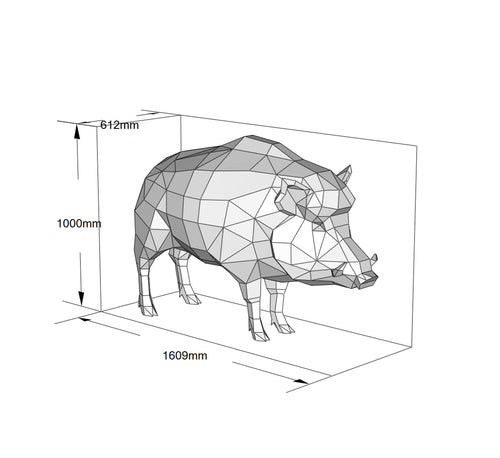 Boar! Weld it yourself with Digital plan for metal. Set of digital files include .pdf – scheme, .dxf – CNC cutting.