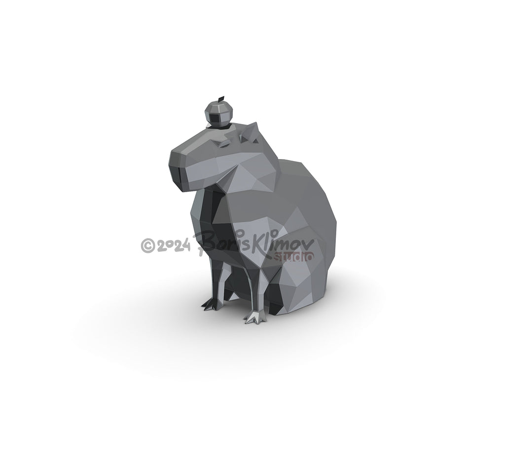 Capybara! Weld it yourself with Digital plan for metal. Set of digital files .pdf – scheme, .dxf – CNC cutting.
