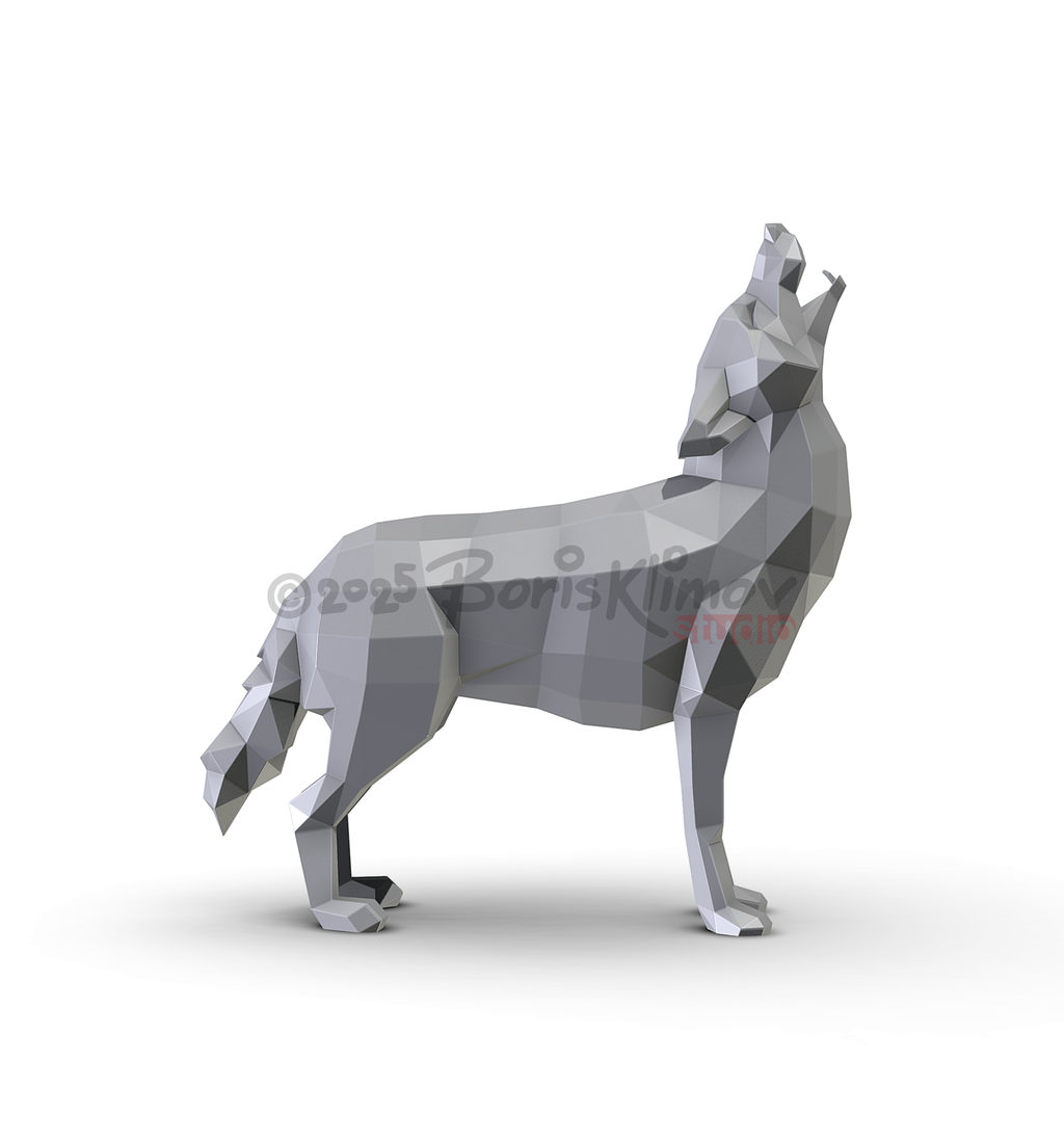 DIY Metal Coyote Welding Project, CNC Cutting Digital Plan (pdf & dxf)