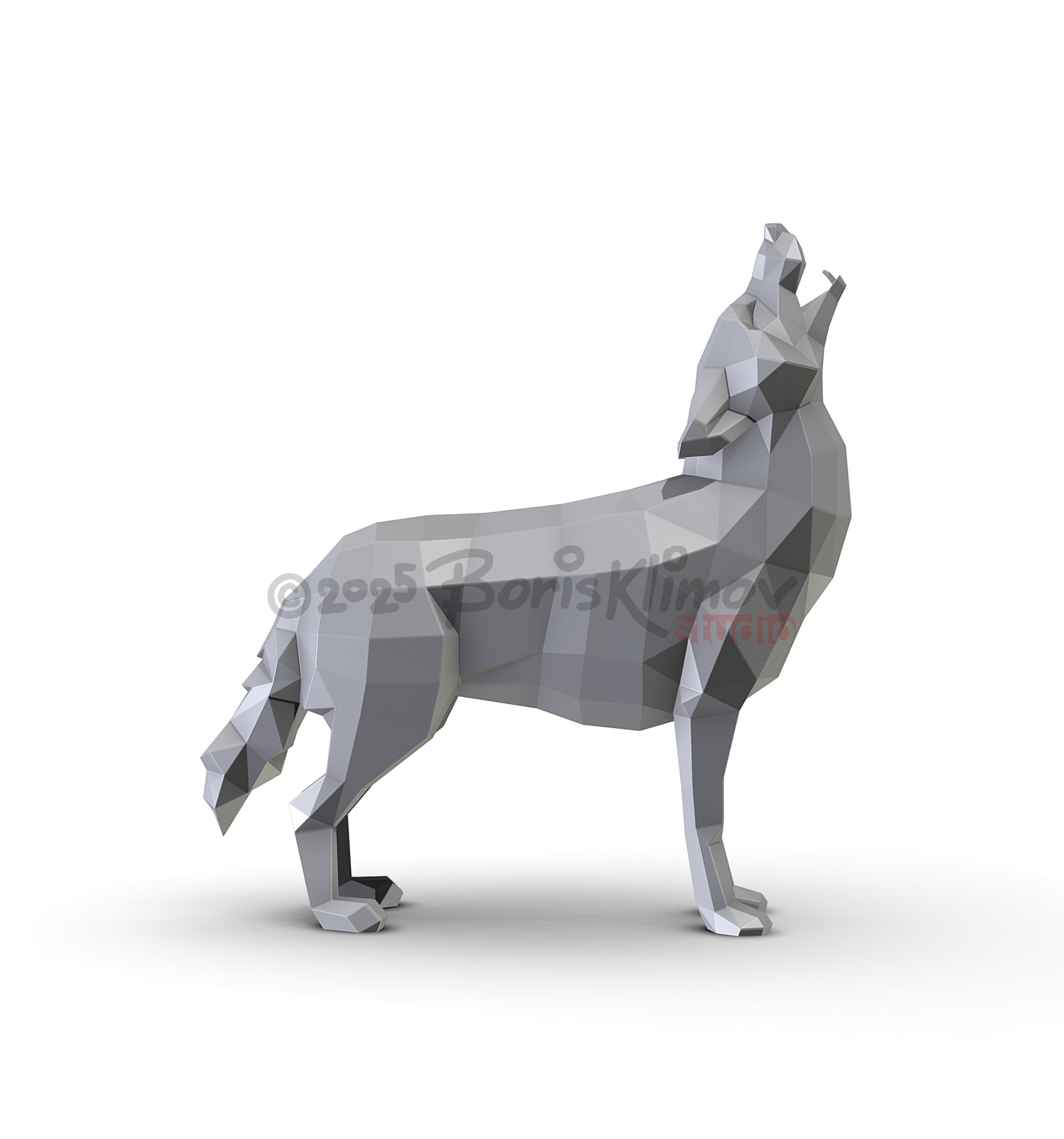 DIY Metal Coyote Welding Project, CNC Cutting Digital Plan (pdf & dxf)