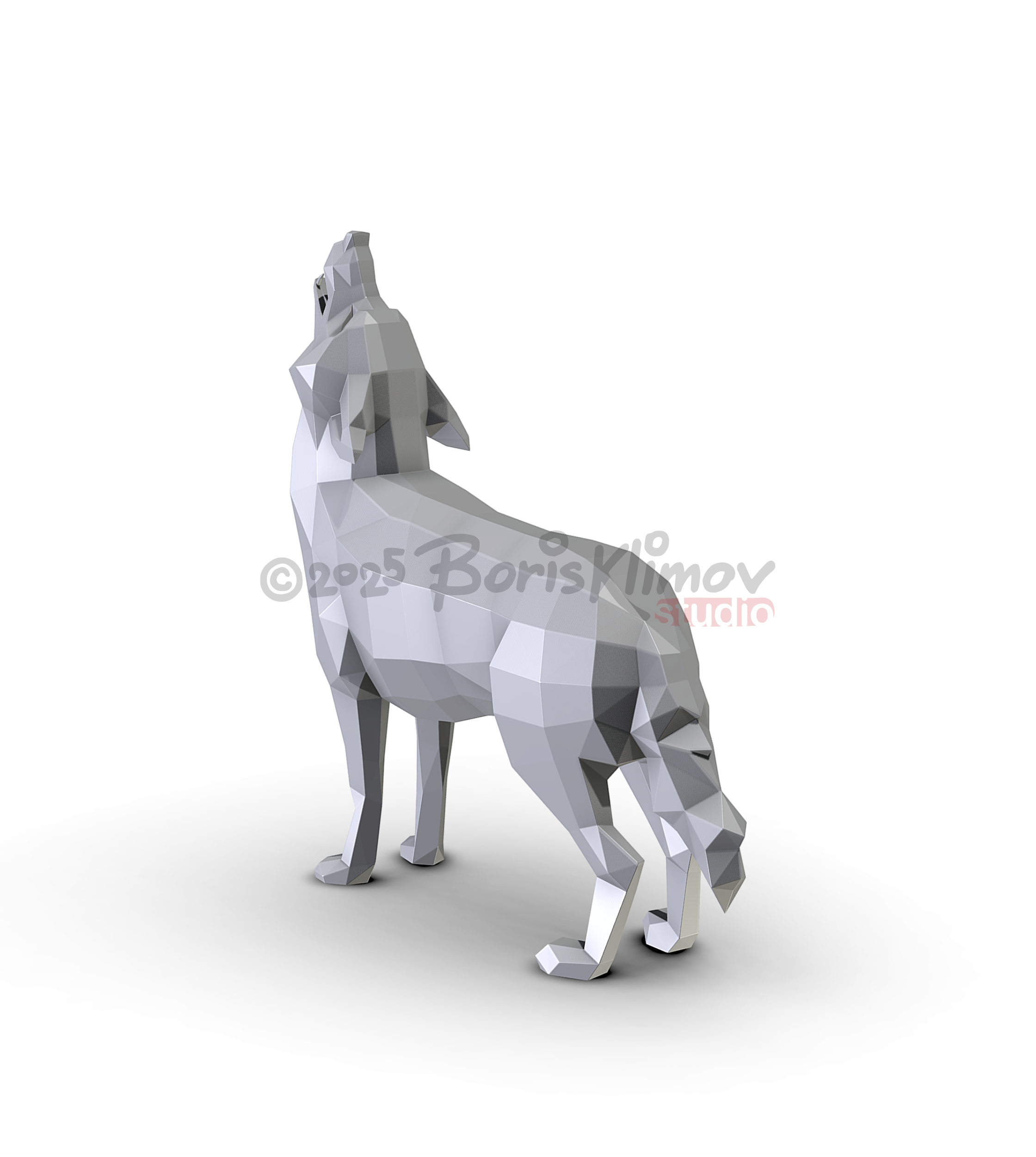 DIY Metal Coyote Welding Project, CNC Cutting Digital Plan (pdf & dxf)