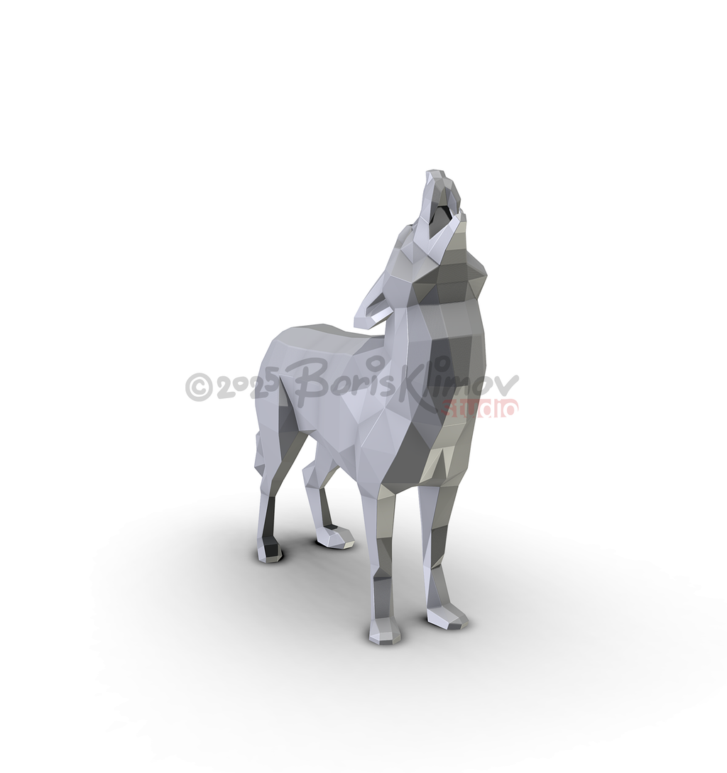 DIY Metal Coyote Welding Project, CNC Cutting Digital Plan (pdf & dxf)
