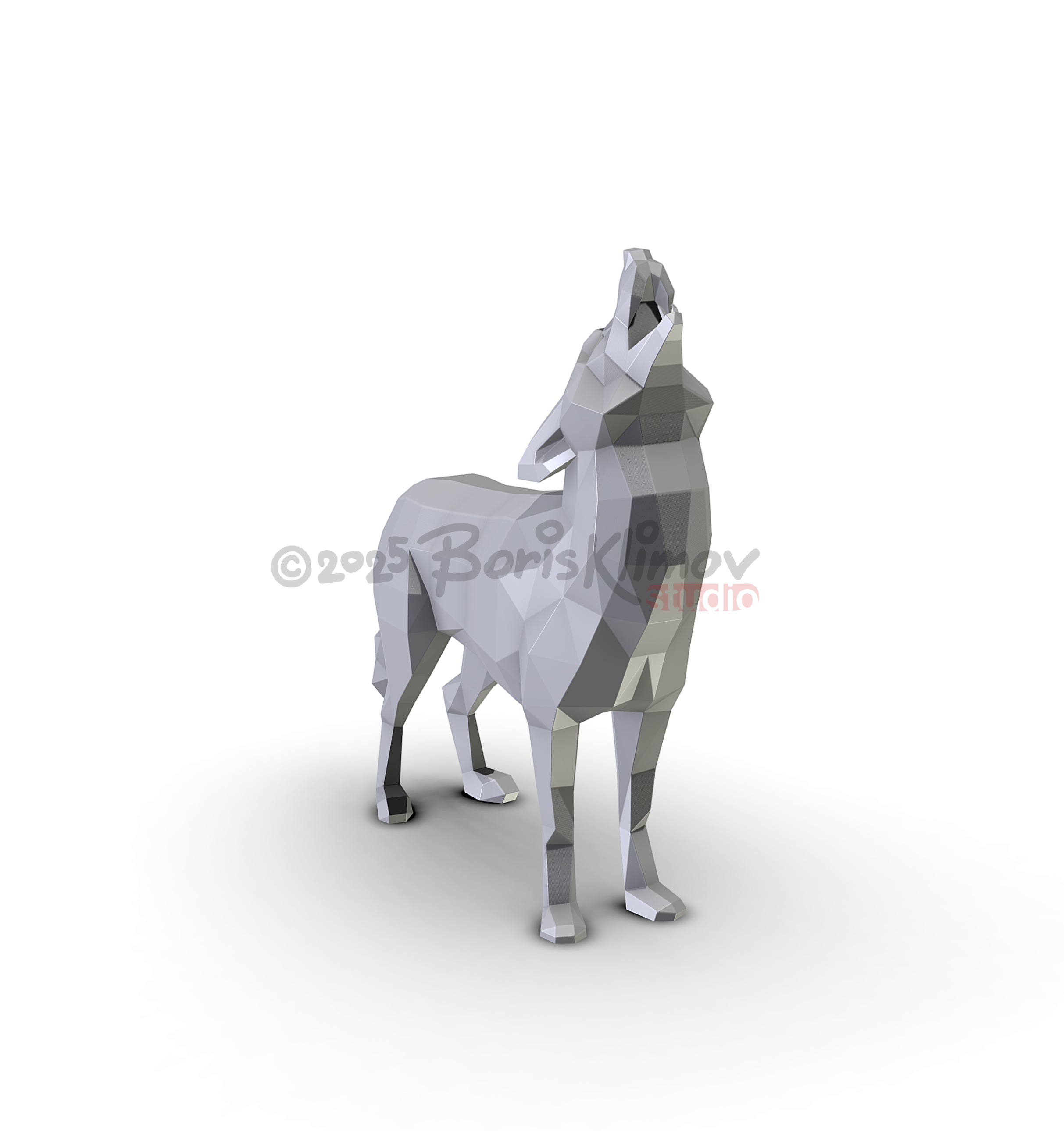 DIY Metal Coyote Welding Project, CNC Cutting Digital Plan (pdf & dxf)