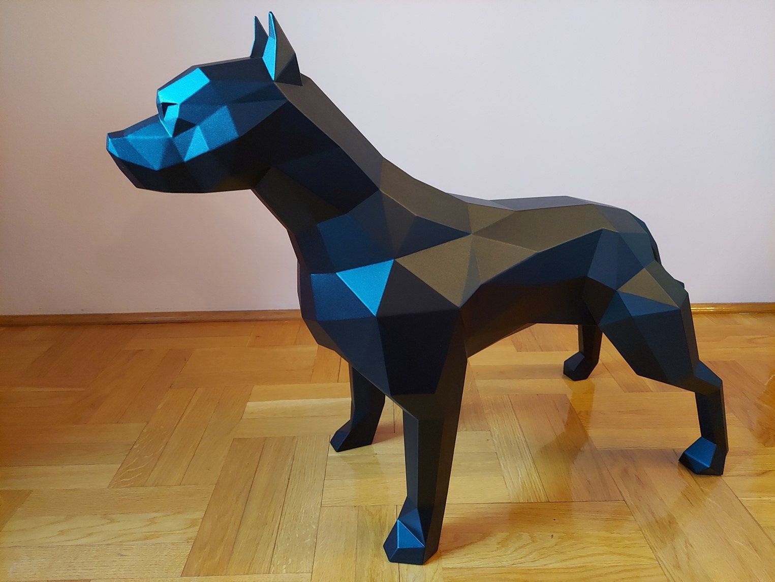 Pitbull! Weld it yourself with Digital plan for metal. Set of digital files include: .pdf – scheme, .dxf – CNC cutting.