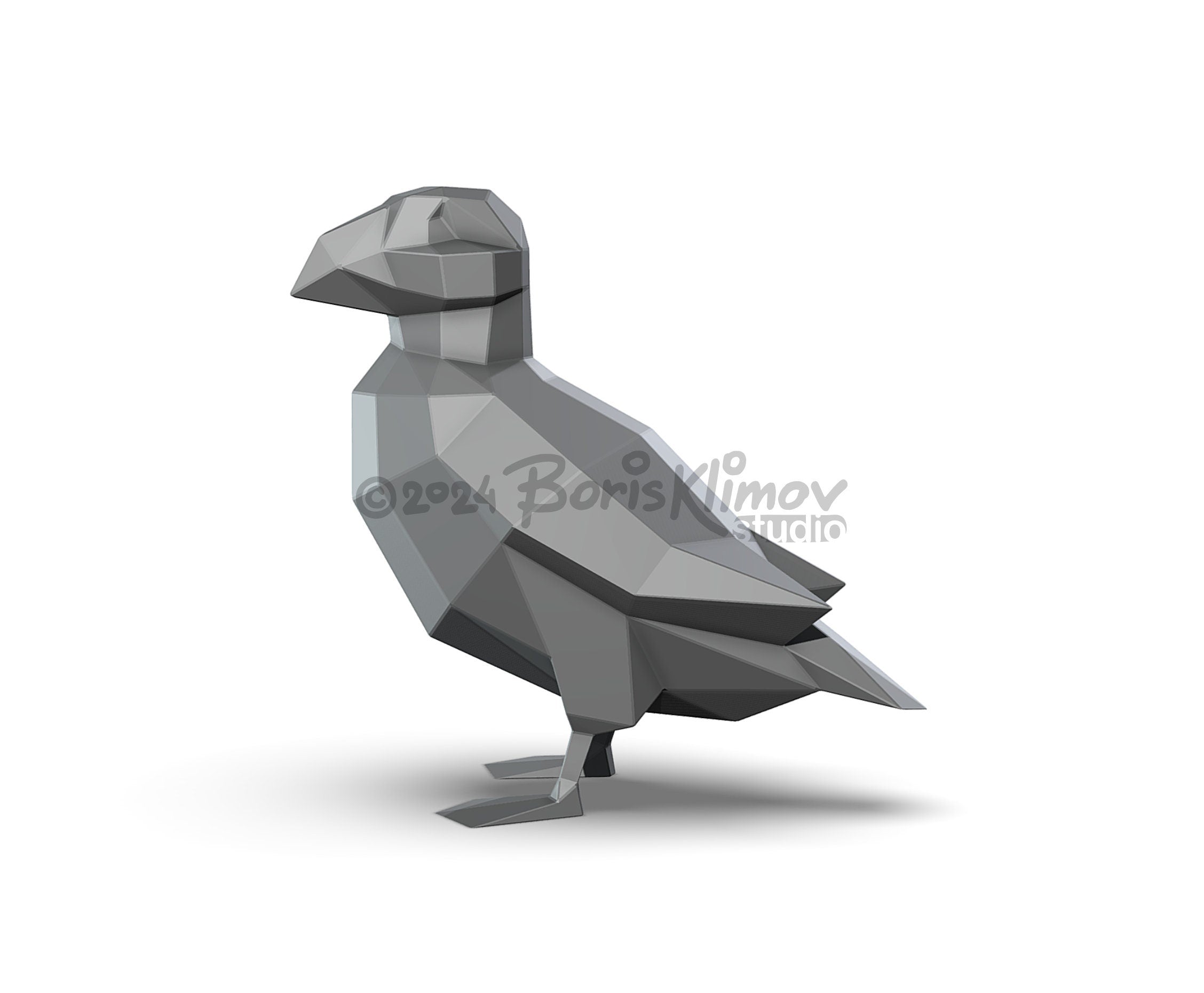 Puffin! Weld it yourself with Digital plan for metal. Set of digital files include .pdf – scheme, .dxf – CNC cutting.