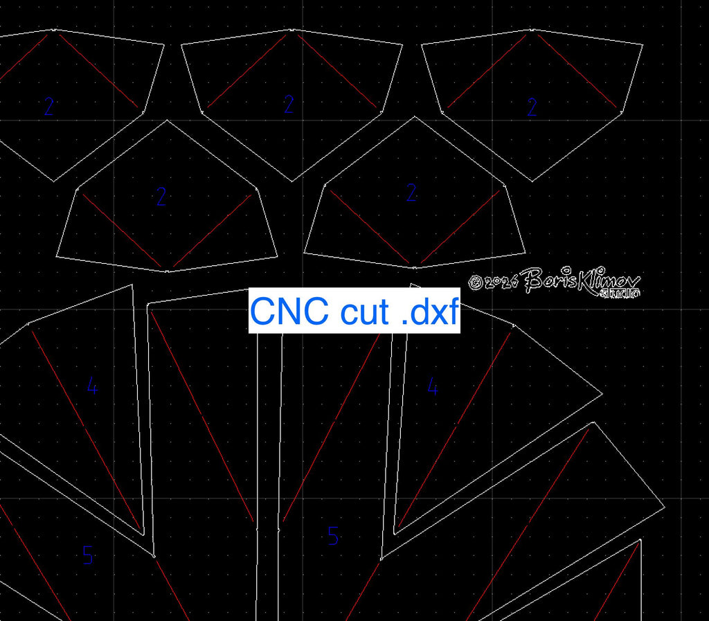 3D Diamond-V2 Welding Project: DIY Metal Sculpture (Digital Files .pdf, .dxf, CNC Ready)