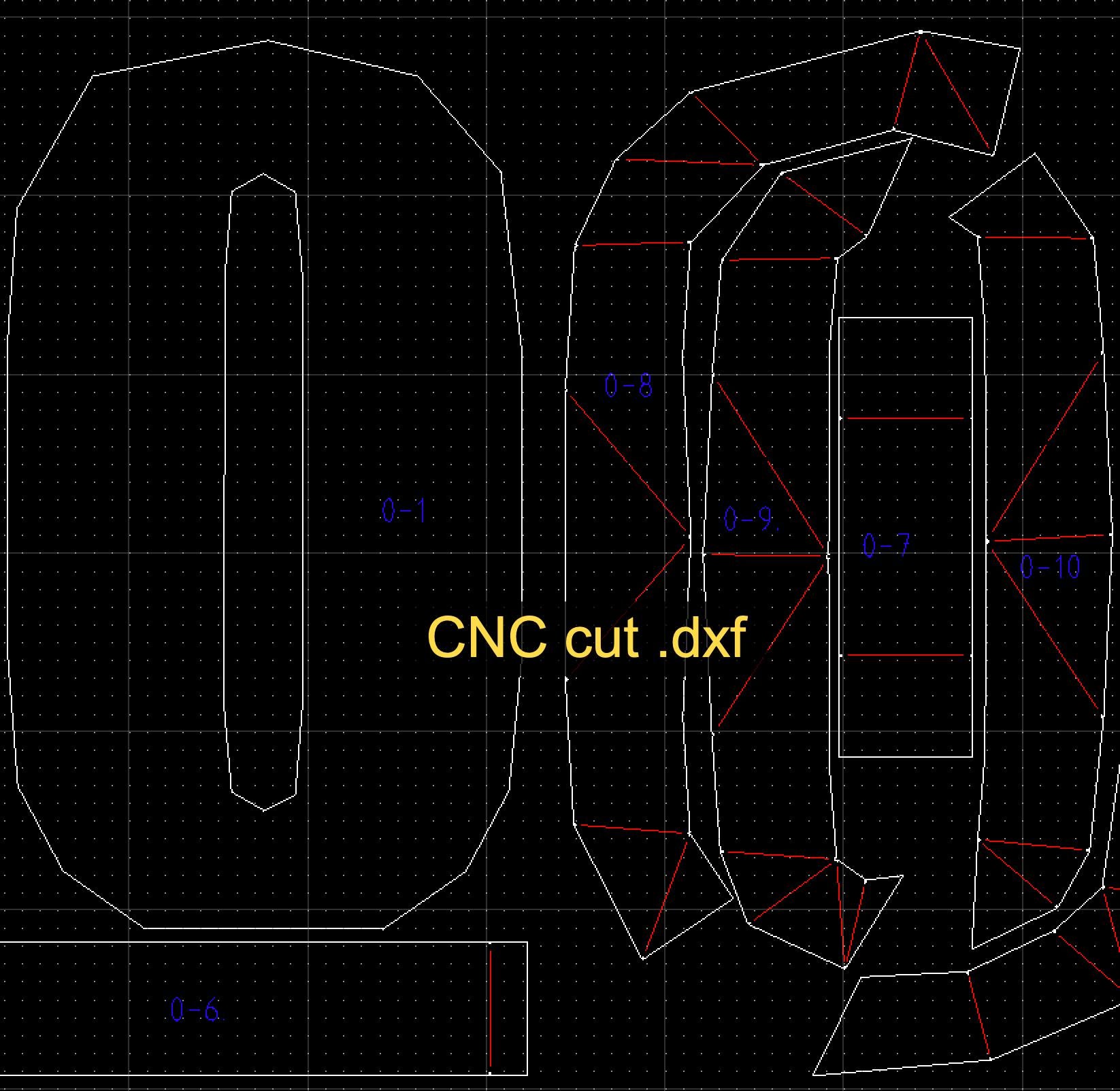 3D Metal Digits Pattern. DXF PDF Welding Template (Digital Download)