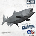 Salmon Metal Welding Pattern – DIY 3D Figure Files (PDF, DXF)
