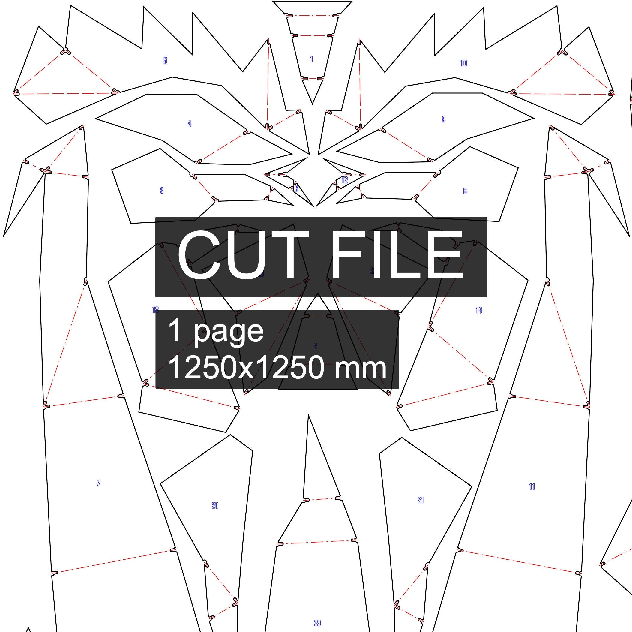 Rooster Metal Welding DIY Digital Plan (pdf, dxf)
