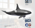 Orca metal! Weld it yourself with Digital plan for metal. Set of digital files include .pdf – scheme, .dxf – CNC cutting.
