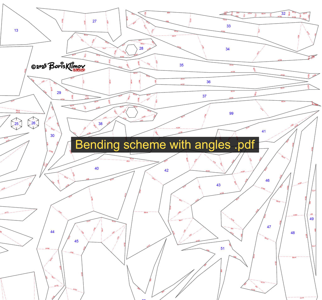 Pelican! Weld it yourself with Digital plan for metal. Set of digital files include .pdf – scheme, .dxf – CNC cutting.