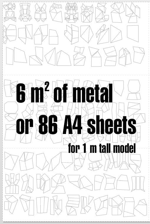 Metal Lion Welding Project: DIY CNC Cutting Plan (pdf/dxf)