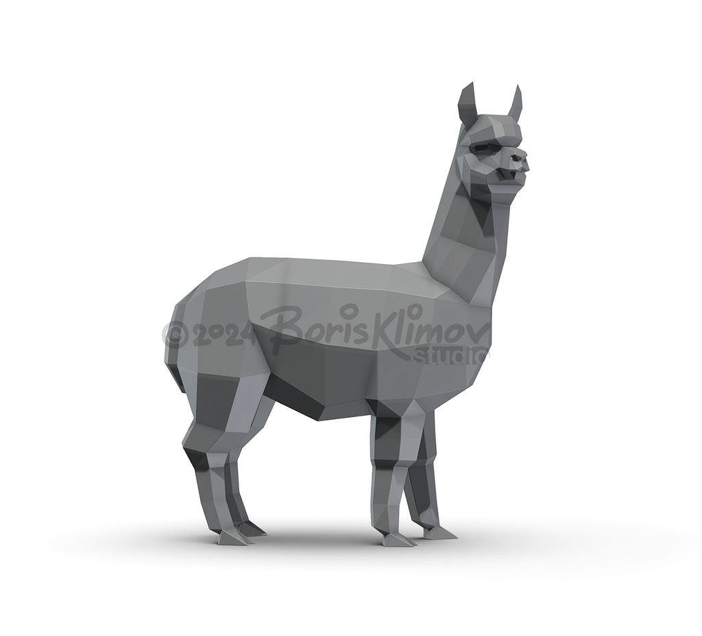 Alpaca! Weld it yourself with Digital plan for metal. Set of digital files .pdf – scheme, .dxf – CNC cutting.
