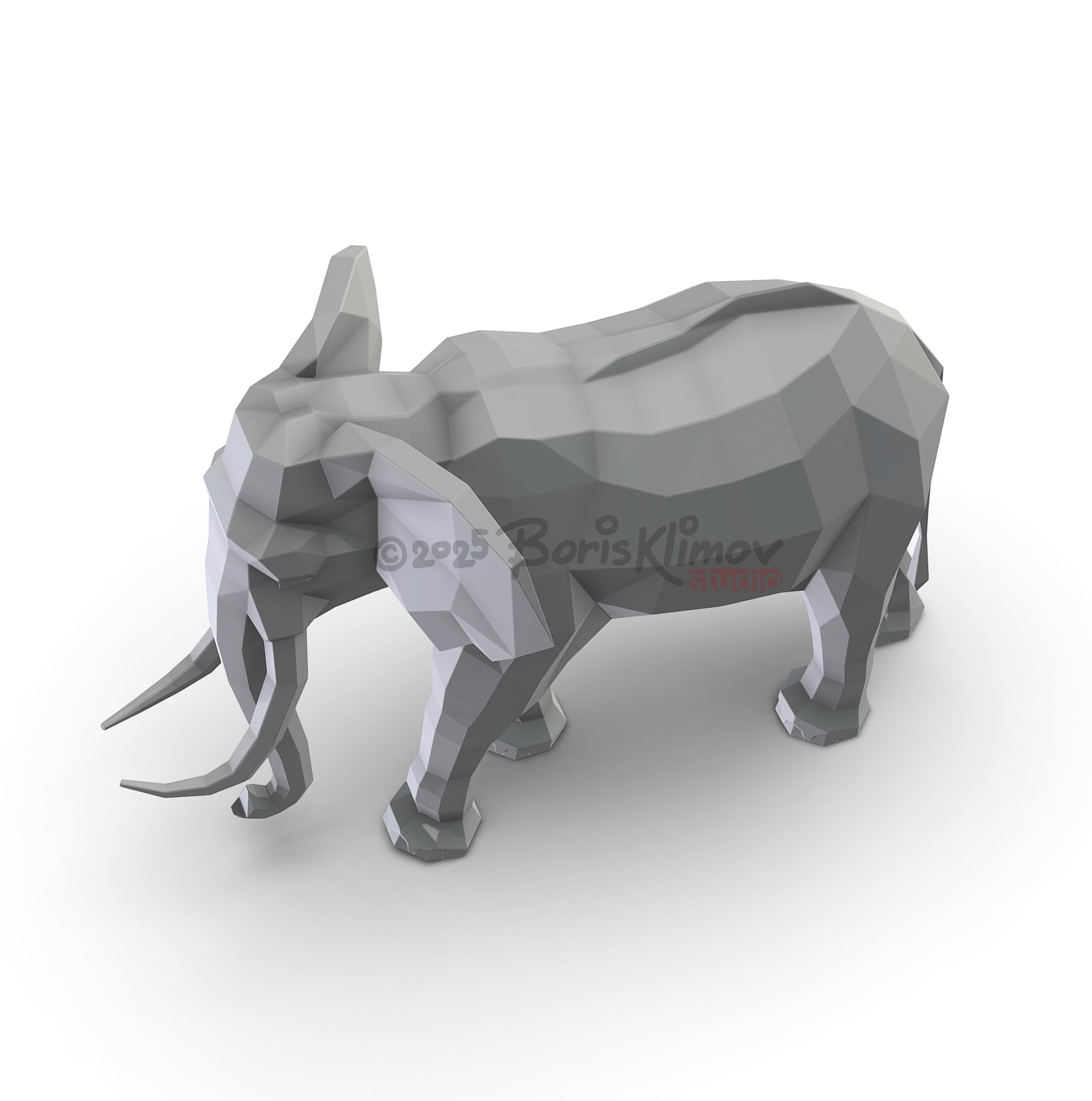 3D Metal Elephant DIY Welding Plan – CNC Files (.pdf & .dxf)