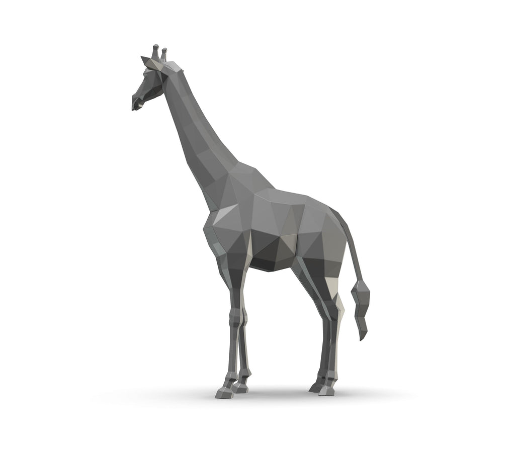 Giraffe 3d sculpture. DIY Welding Plan. Digital files (.pdf, .dxf CNC Cutting)