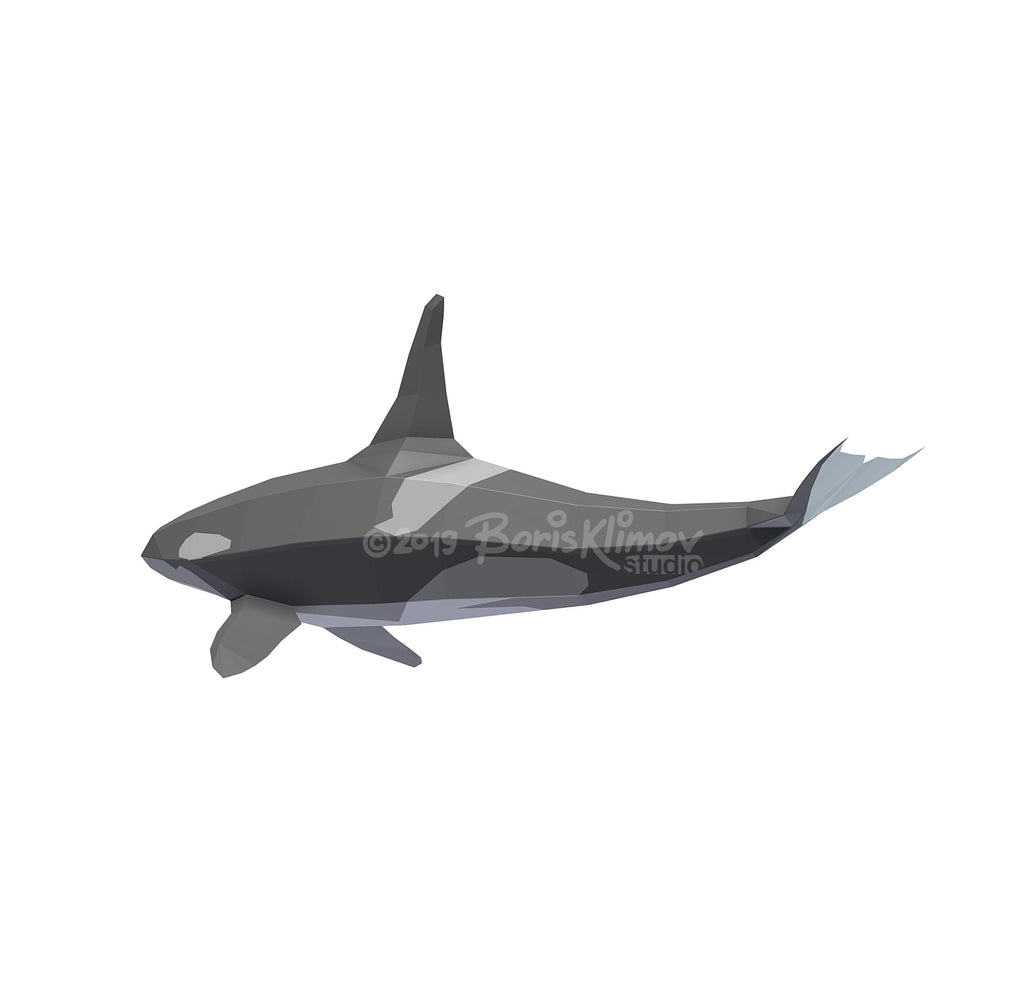 Orca metal! Weld it yourself with Digital plan for metal. Set of digital files include .pdf – scheme, .dxf – CNC cutting.