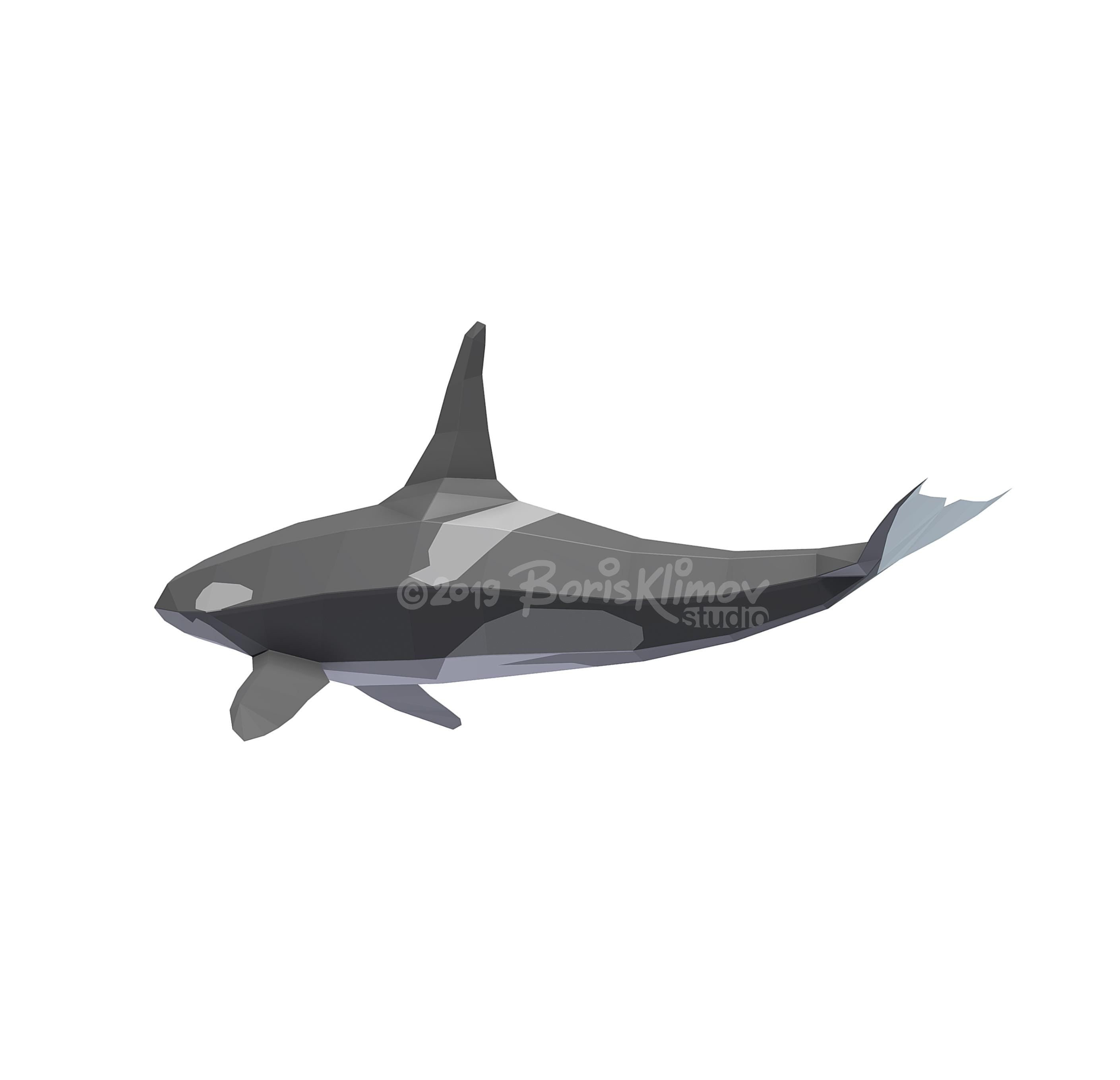 Orca metal! Weld it yourself with Digital plan for metal. Set of digital files include .pdf – scheme, .dxf – CNC cutting.