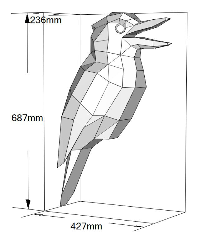 Kookaburra Metal Welding DIY Digital Plan (.PDF, .DXF)