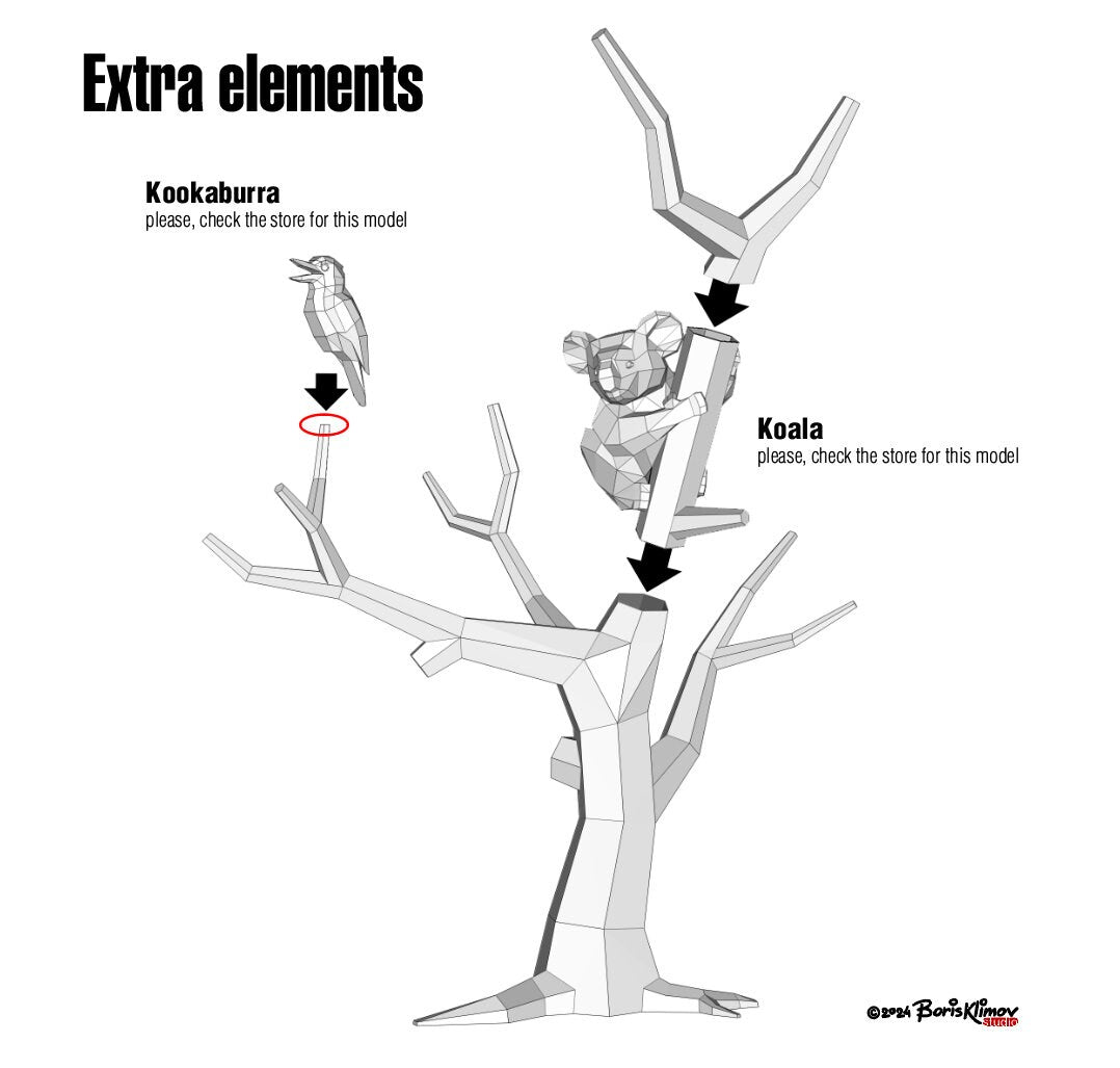 DIY Metal Tree Welding Plan: CNC Cutting Files (.pdf & .dxf)