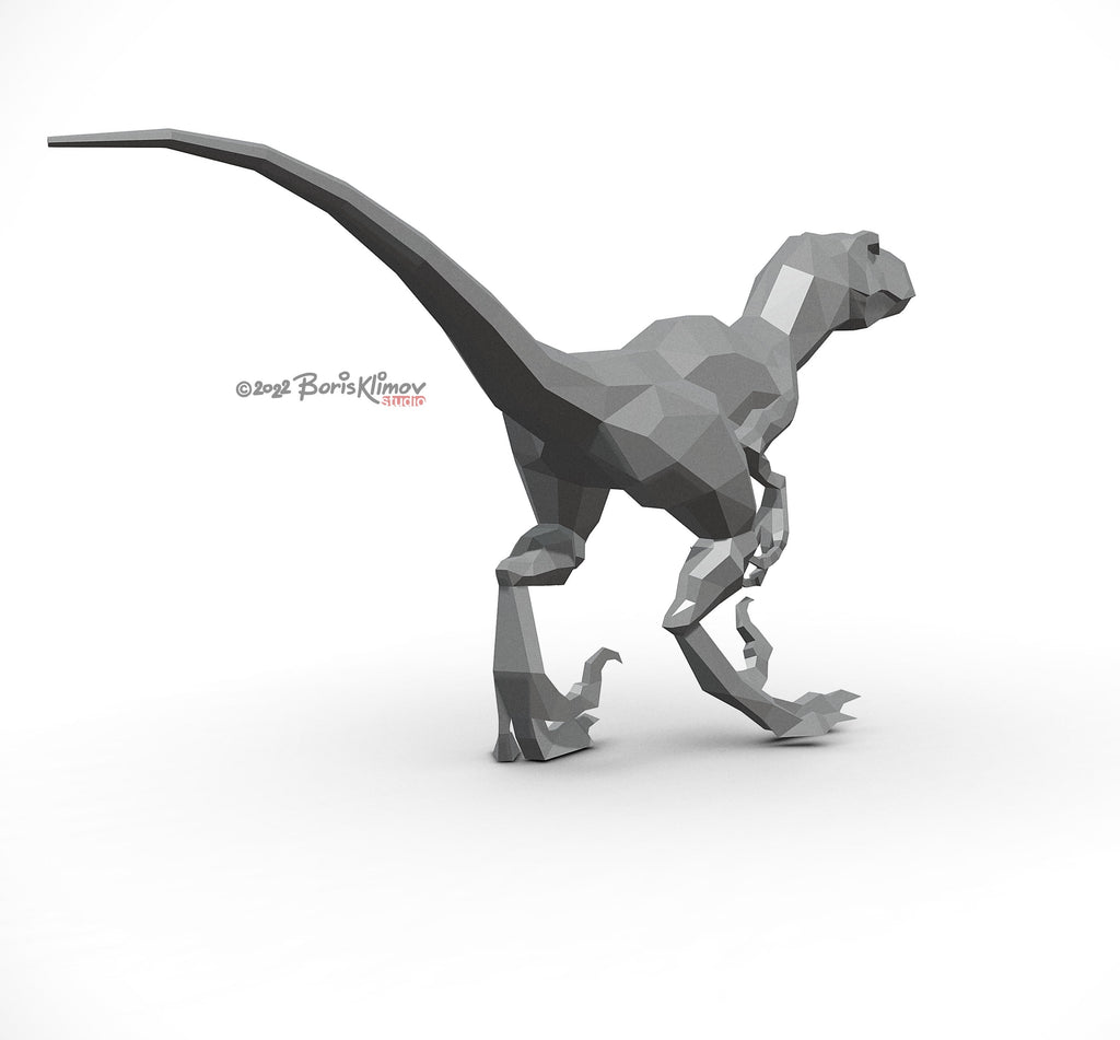 Velociraptor! Weld it yourself with Digital plan for metal. Set of digital files include: .pdf – scheme, .dxf – CNC cutting.