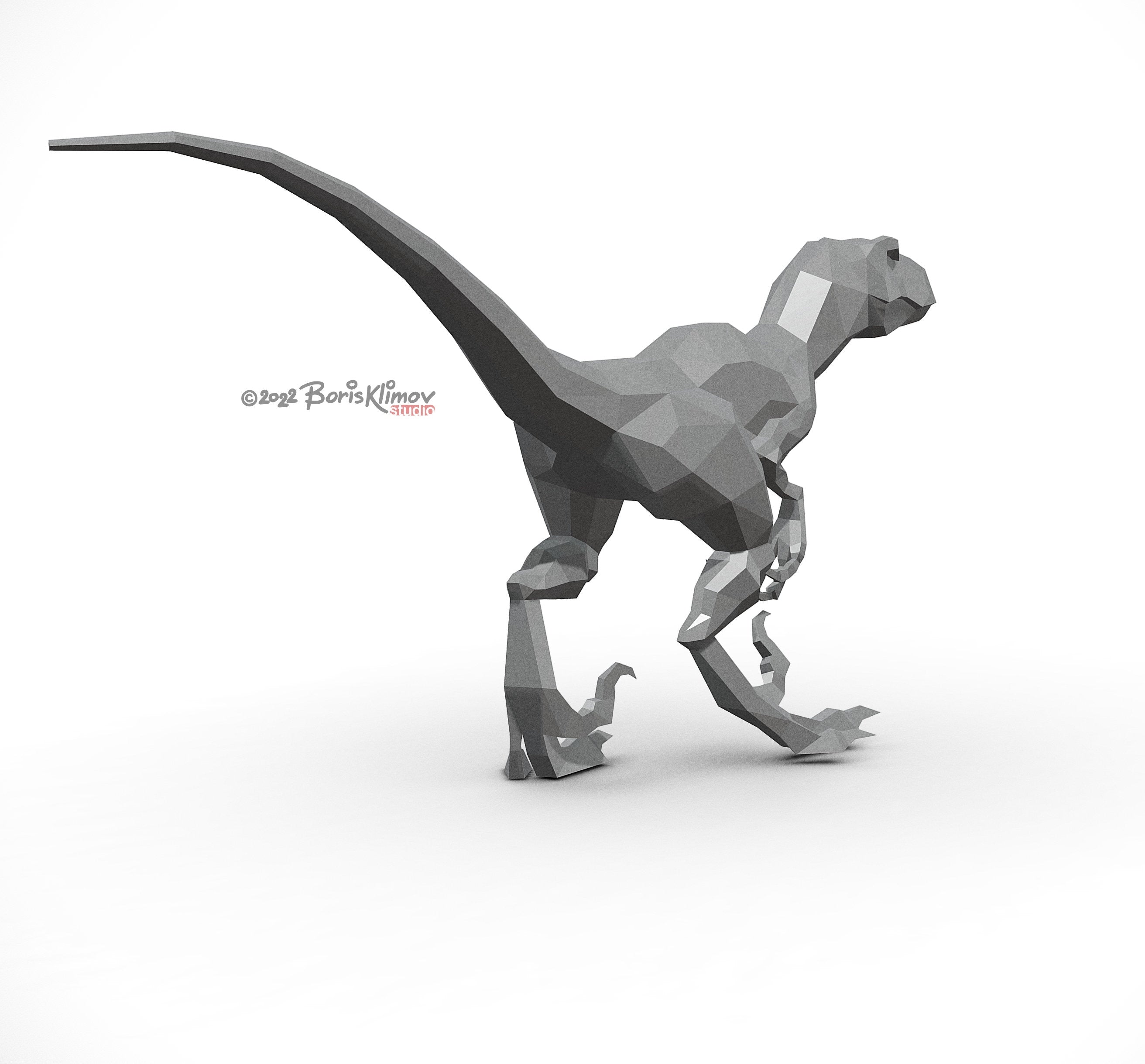Velociraptor! Weld it yourself with Digital plan for metal. Set of digital files include: .pdf – scheme, .dxf – CNC cutting.