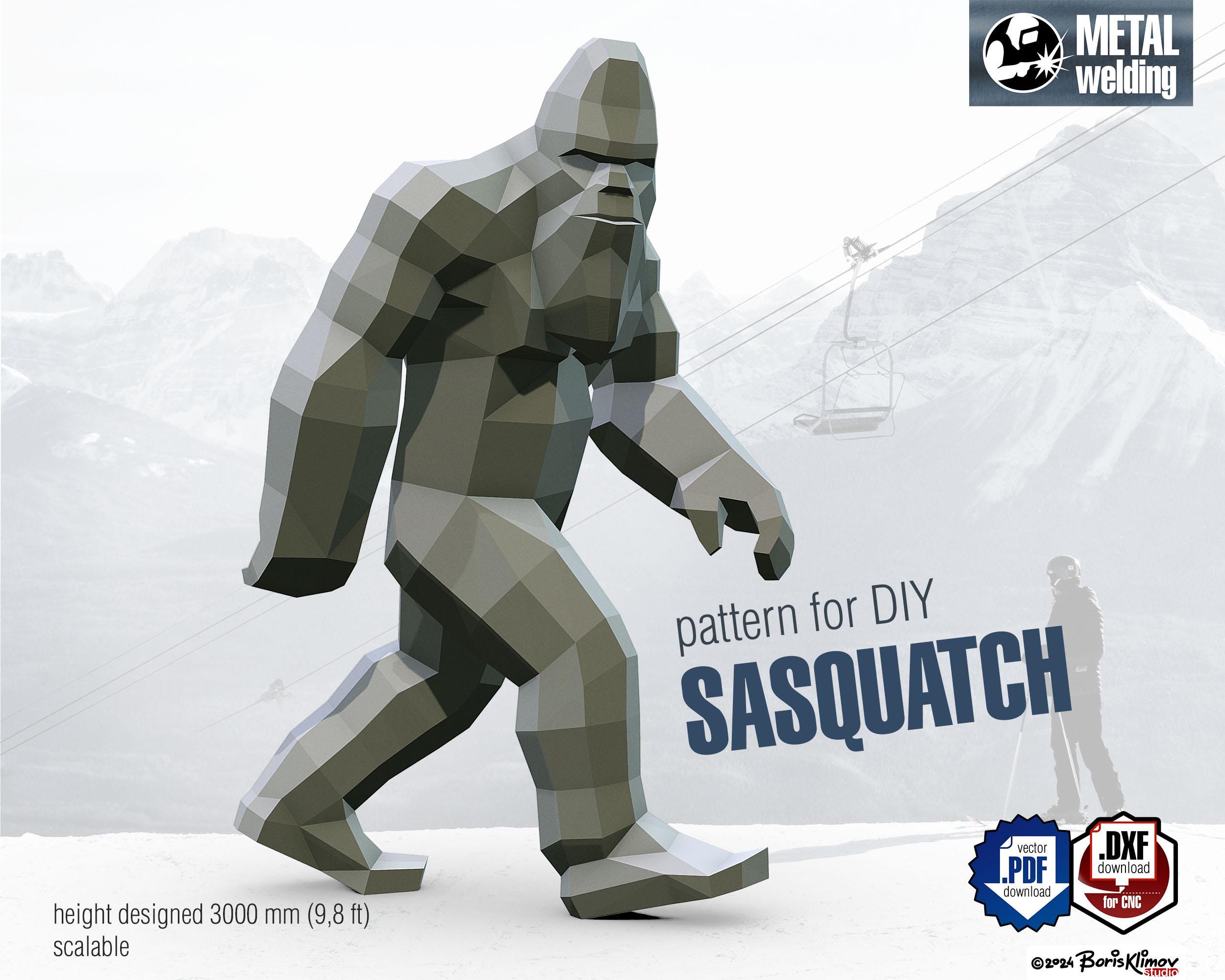 Weld a Sasquatch, Yeti, Bigfoot Welding Digital plan (pdf, dxf)