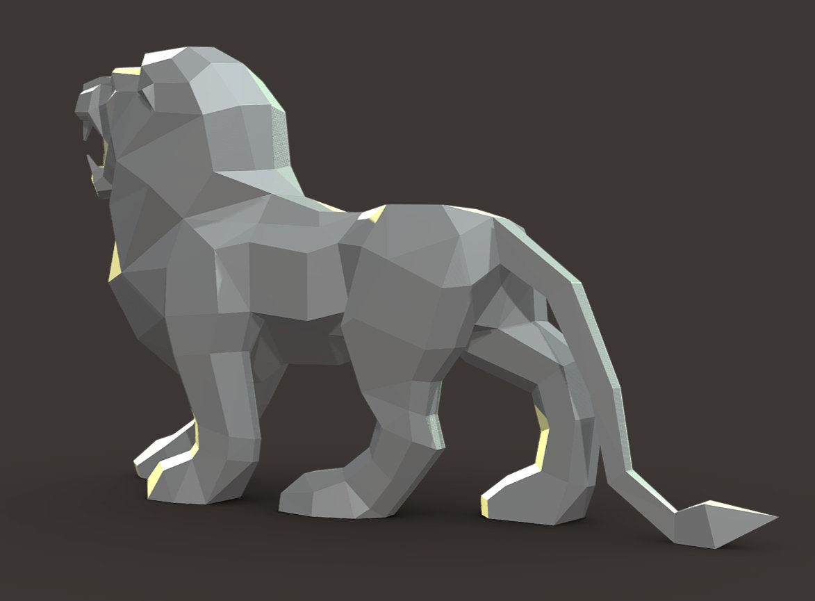 Metal Lion Welding Project: DIY CNC Cutting Plan (pdf/dxf)