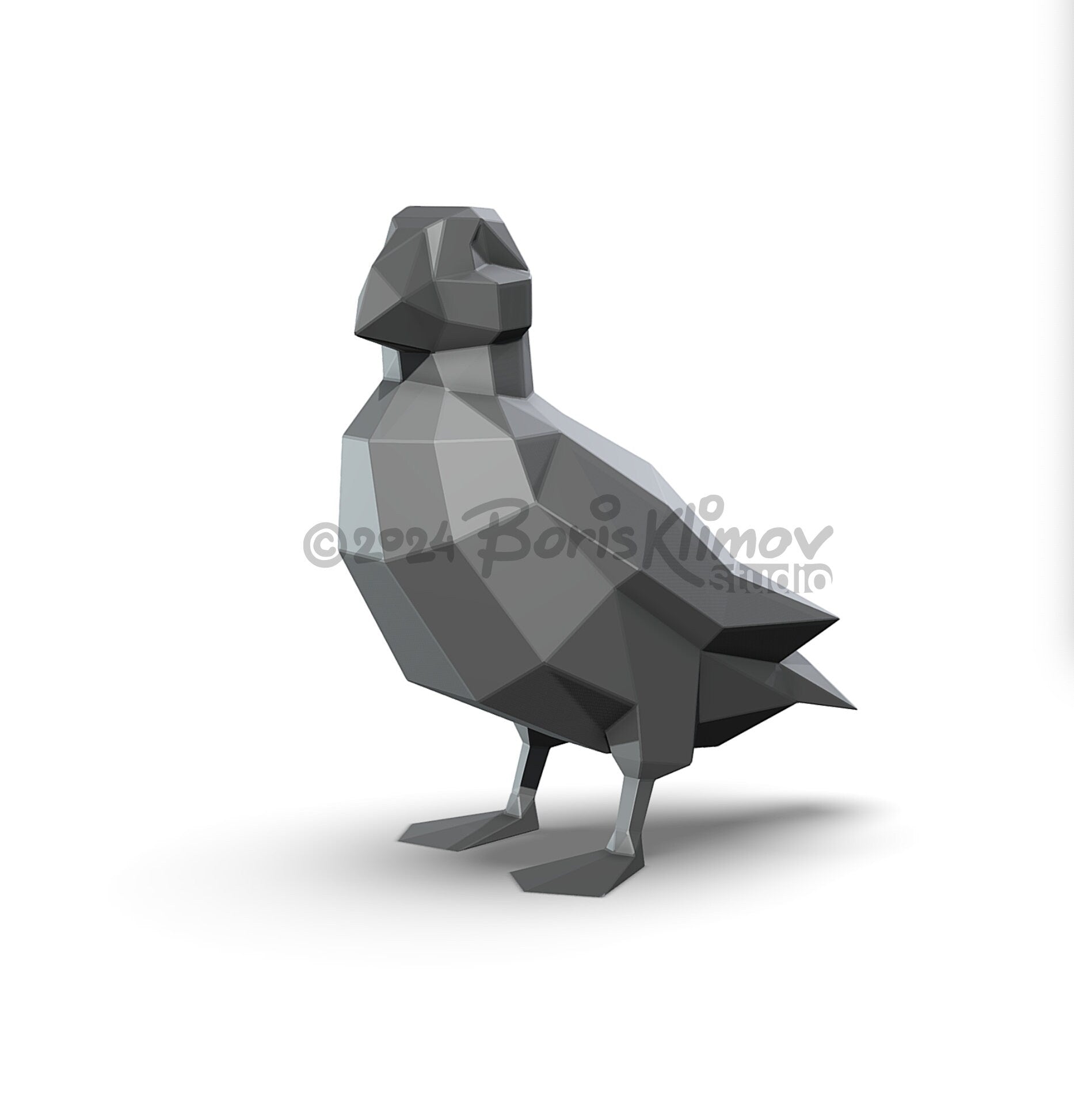 Puffin! Weld it yourself with Digital plan for metal. Set of digital files include .pdf – scheme, .dxf – CNC cutting.