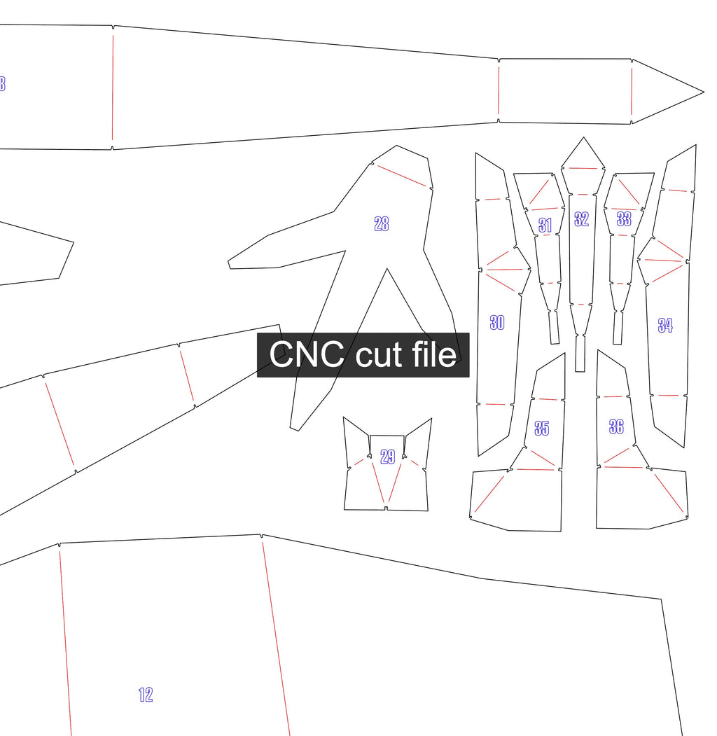 Emu Metal Welding DIY Digital Plan (.PDF, .DXF)