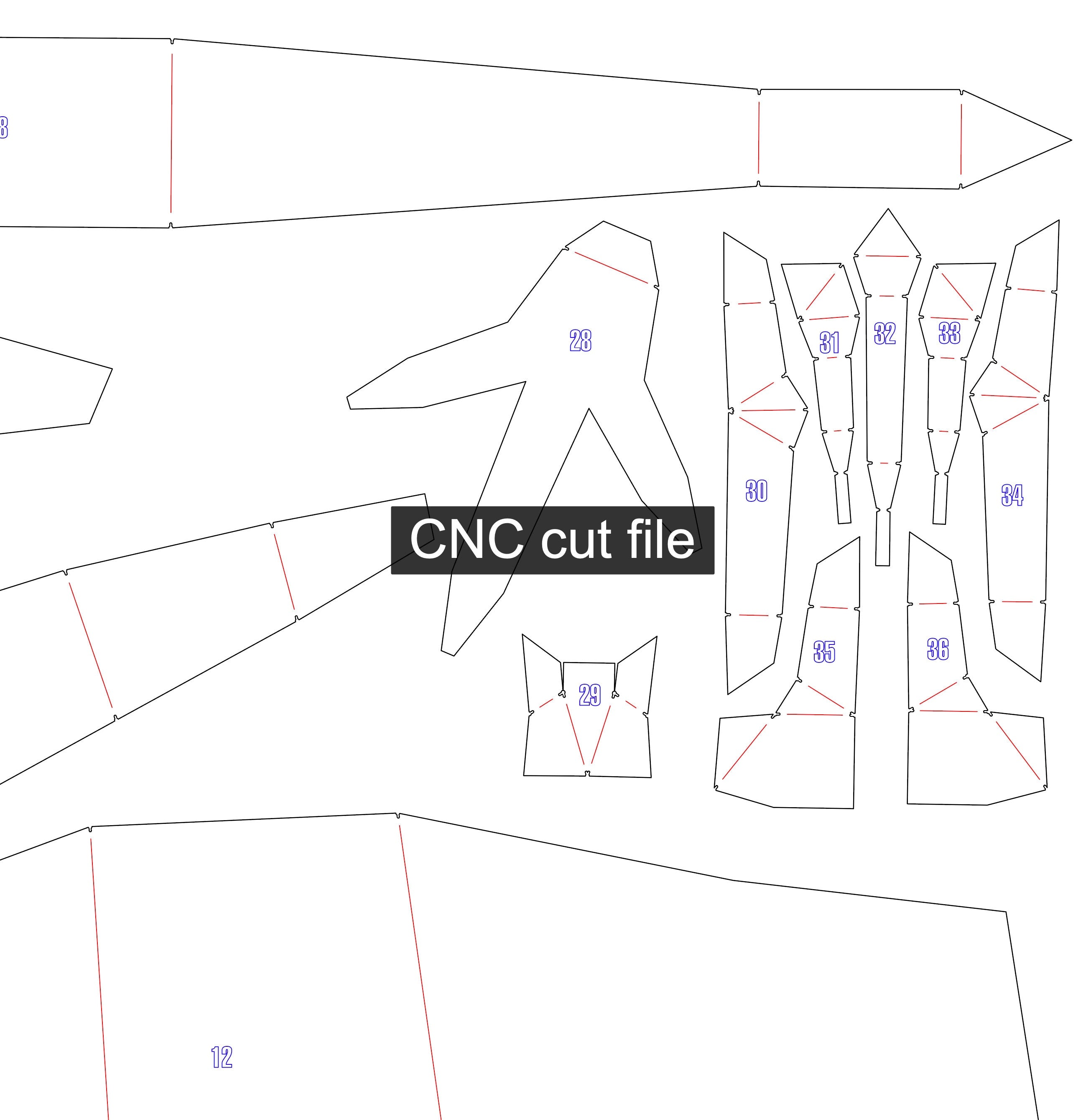 Emu Metal Welding DIY Digital Plan (.PDF, .DXF)