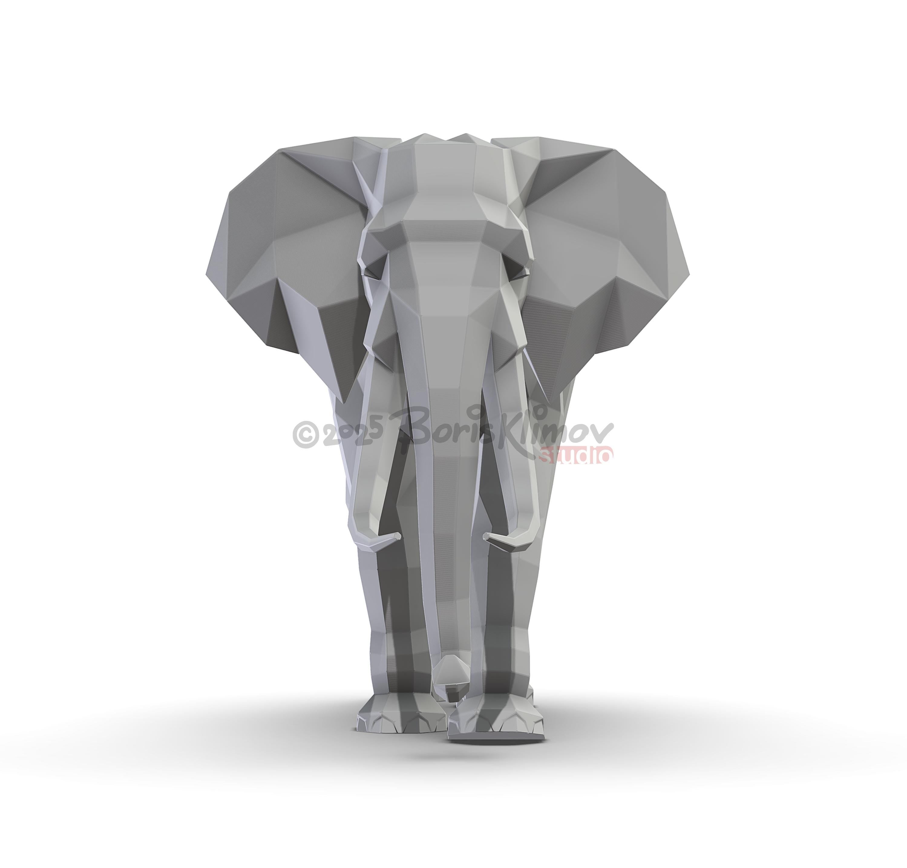 3D Metal Elephant DIY Welding Plan – CNC Files (.pdf & .dxf)