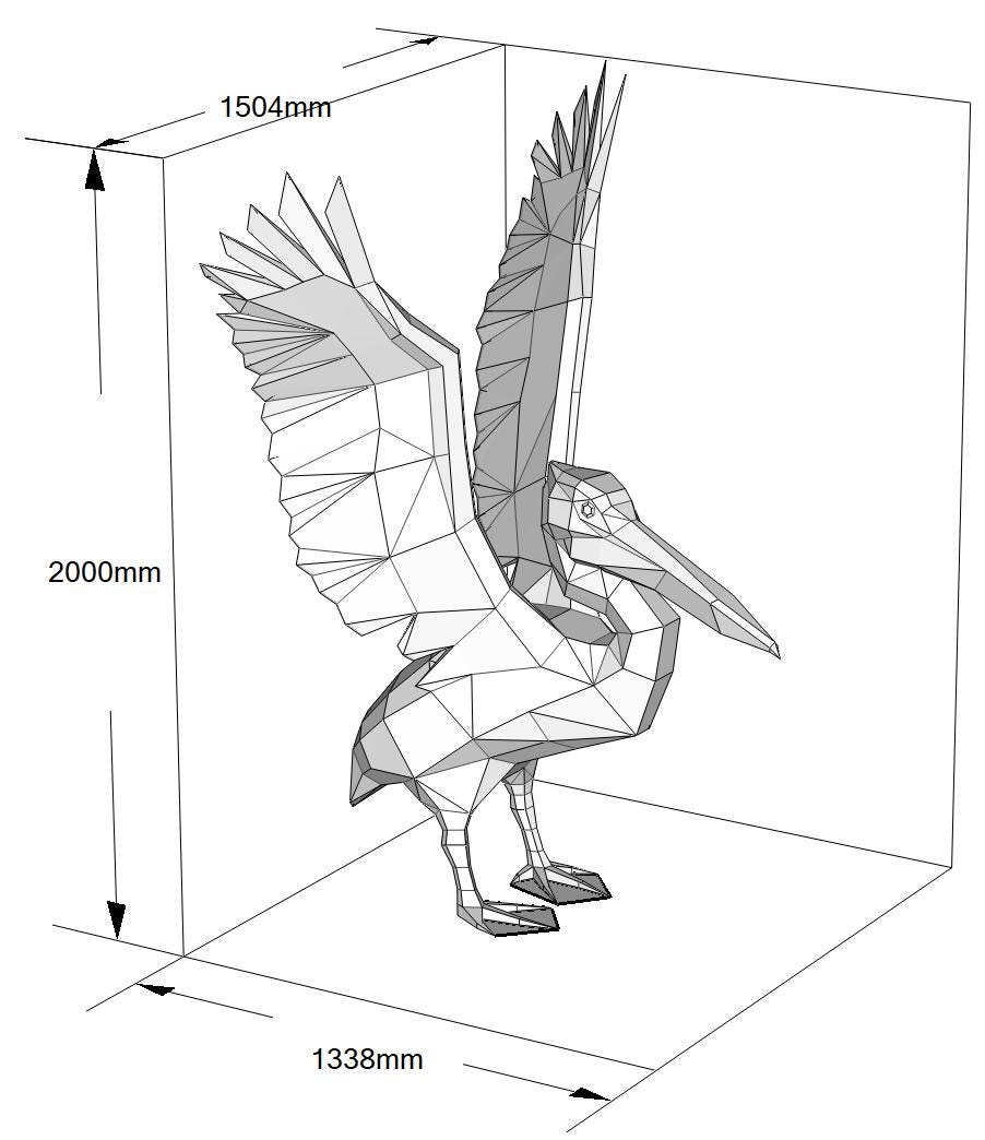 Pelican! Weld it yourself with Digital plan for metal. Set of digital files include .pdf – scheme, .dxf – CNC cutting.