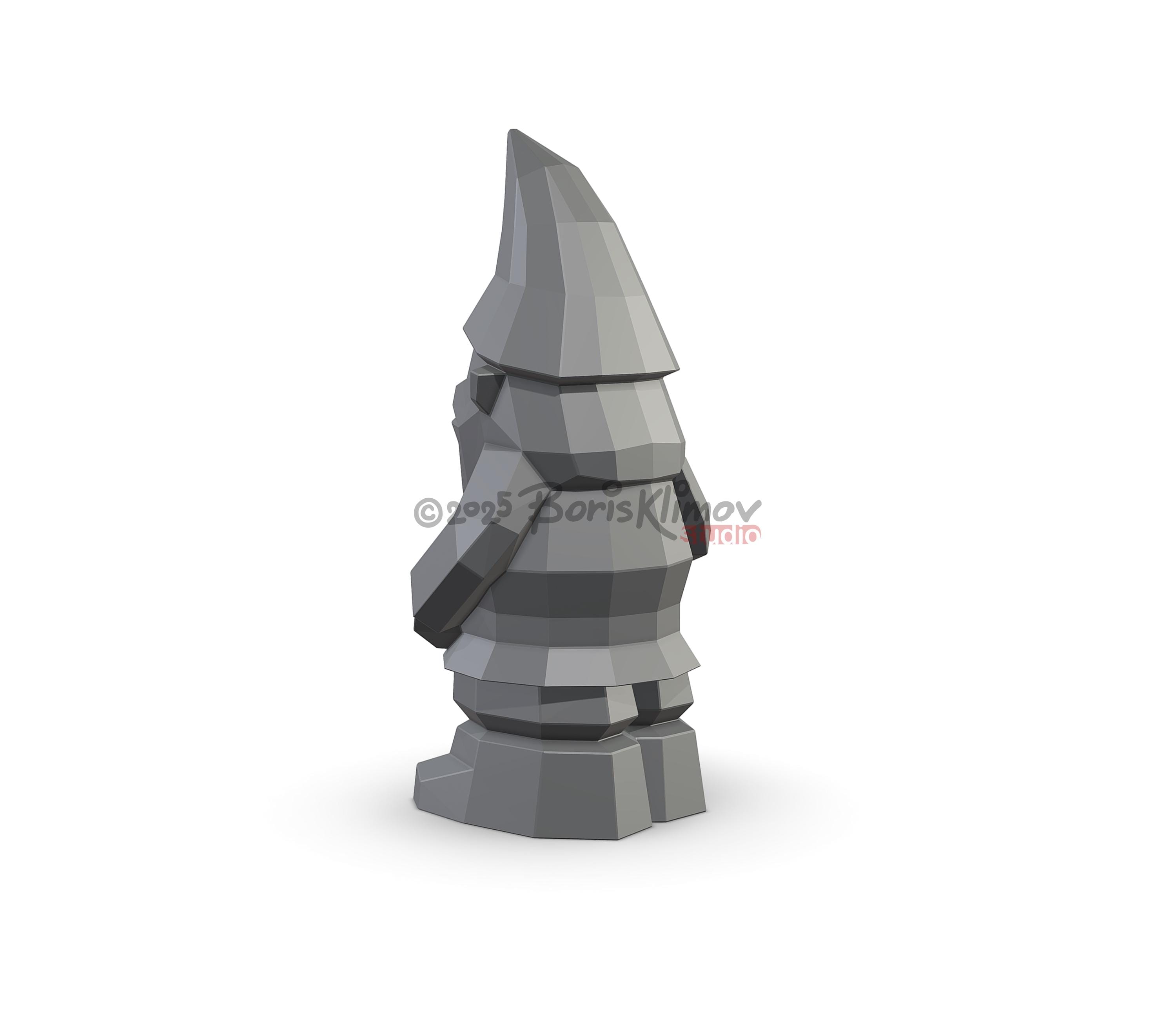 DIY Garden Gnome Metal Welding Plan. Digital files (.pdf, .dxf CNC Cutting)