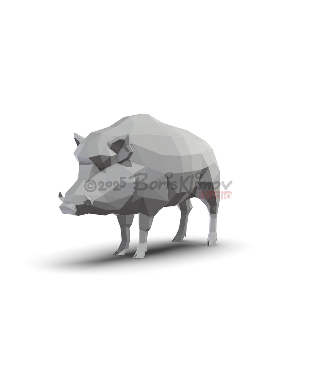 Boar! Weld it yourself with Digital plan for metal. Set of digital files include .pdf – scheme, .dxf – CNC cutting.