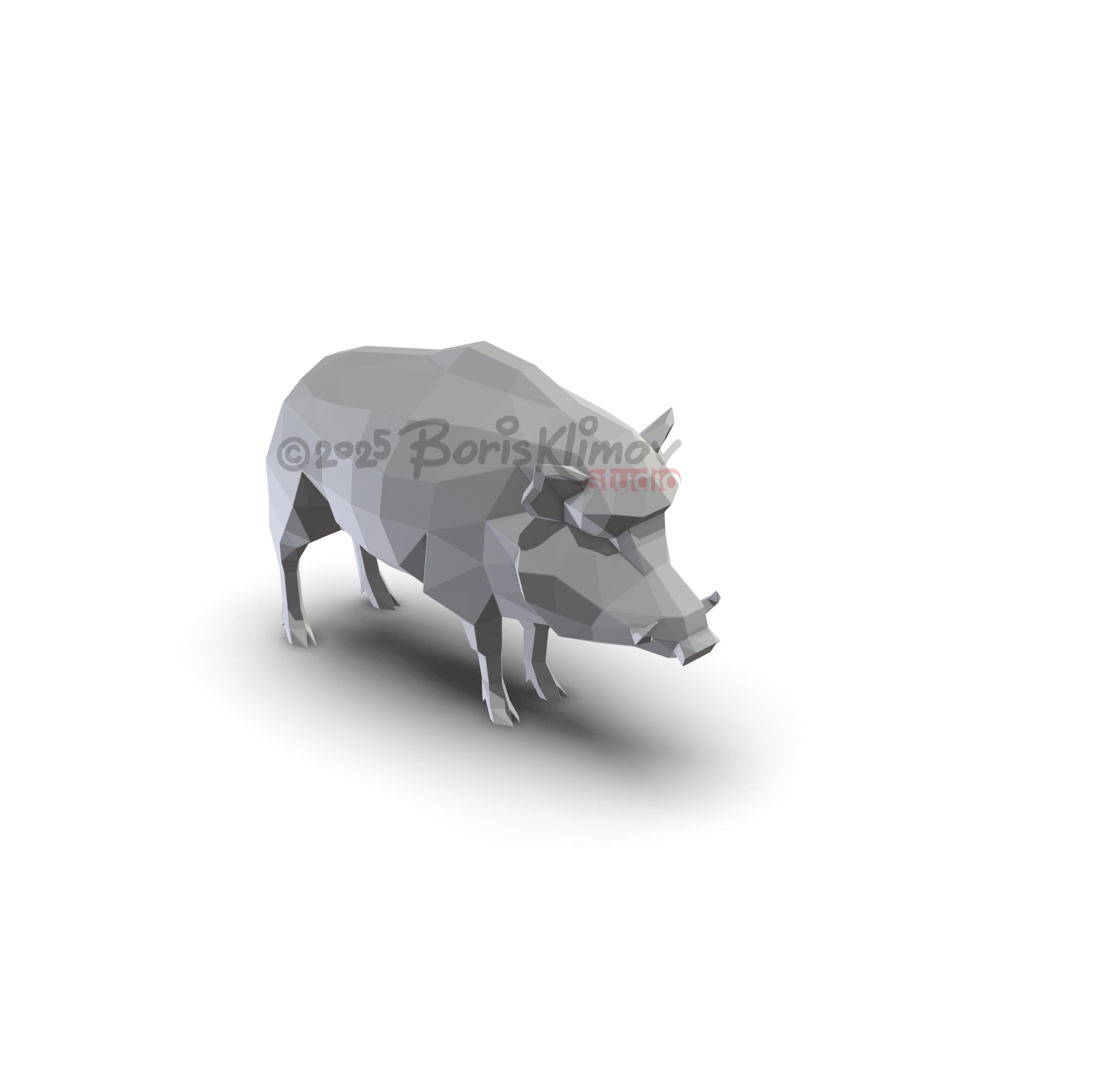 Boar! Weld it yourself with Digital plan for metal. Set of digital files include .pdf – scheme, .dxf – CNC cutting.
