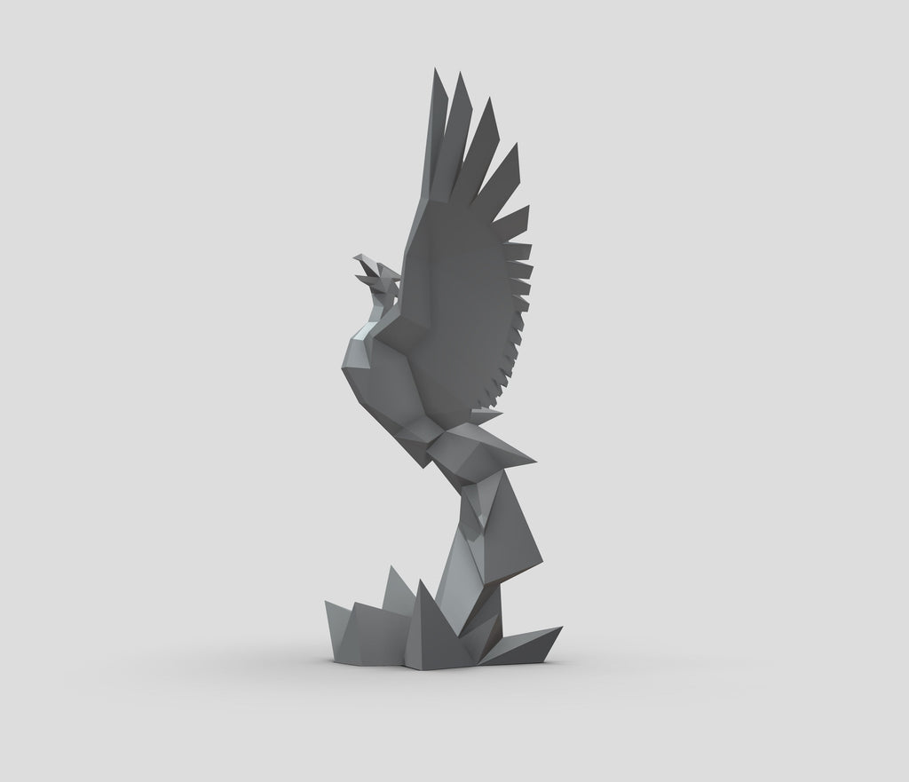 Phoenix! Weld it yourself with Digital plan for metal. Set of digital files include: .pdf – scheme, .dxf – CNC cutting.