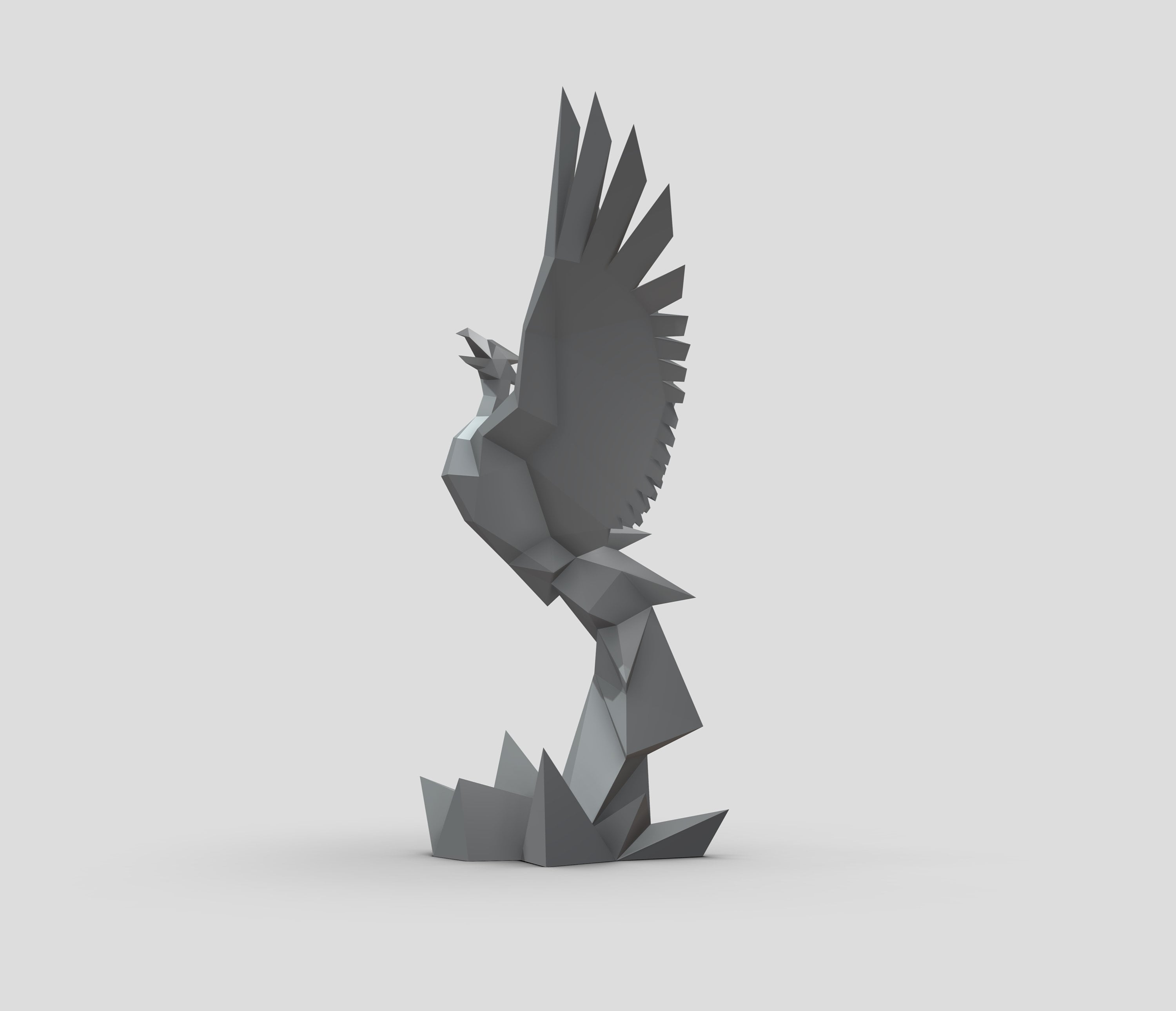 Phoenix! Weld it yourself with Digital plan for metal. Set of digital files include: .pdf – scheme, .dxf – CNC cutting.