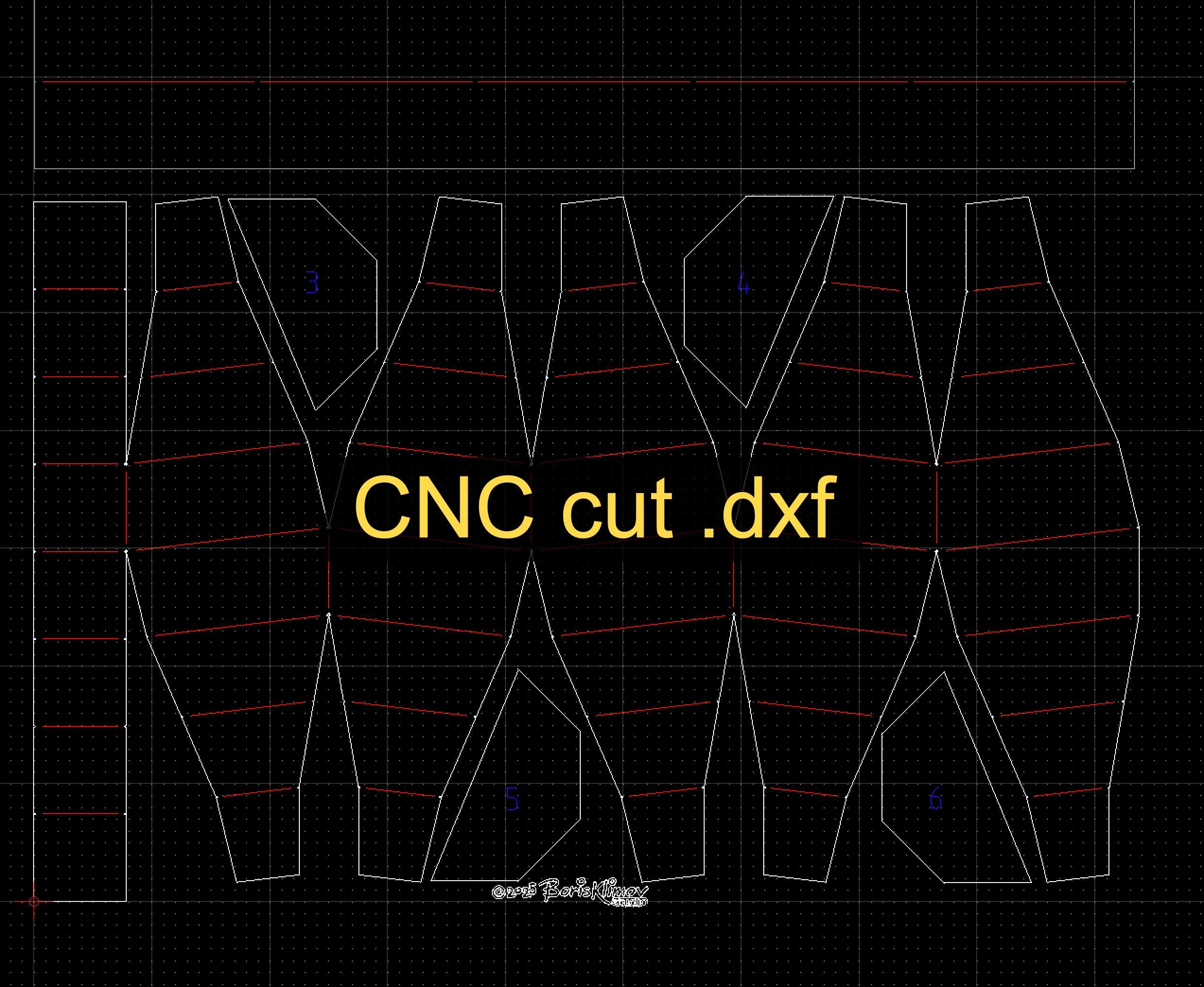 Candy cane 3d sculpture. DIY Welding Plan. Digital files (.pdf, .dxf CNC Cutting)