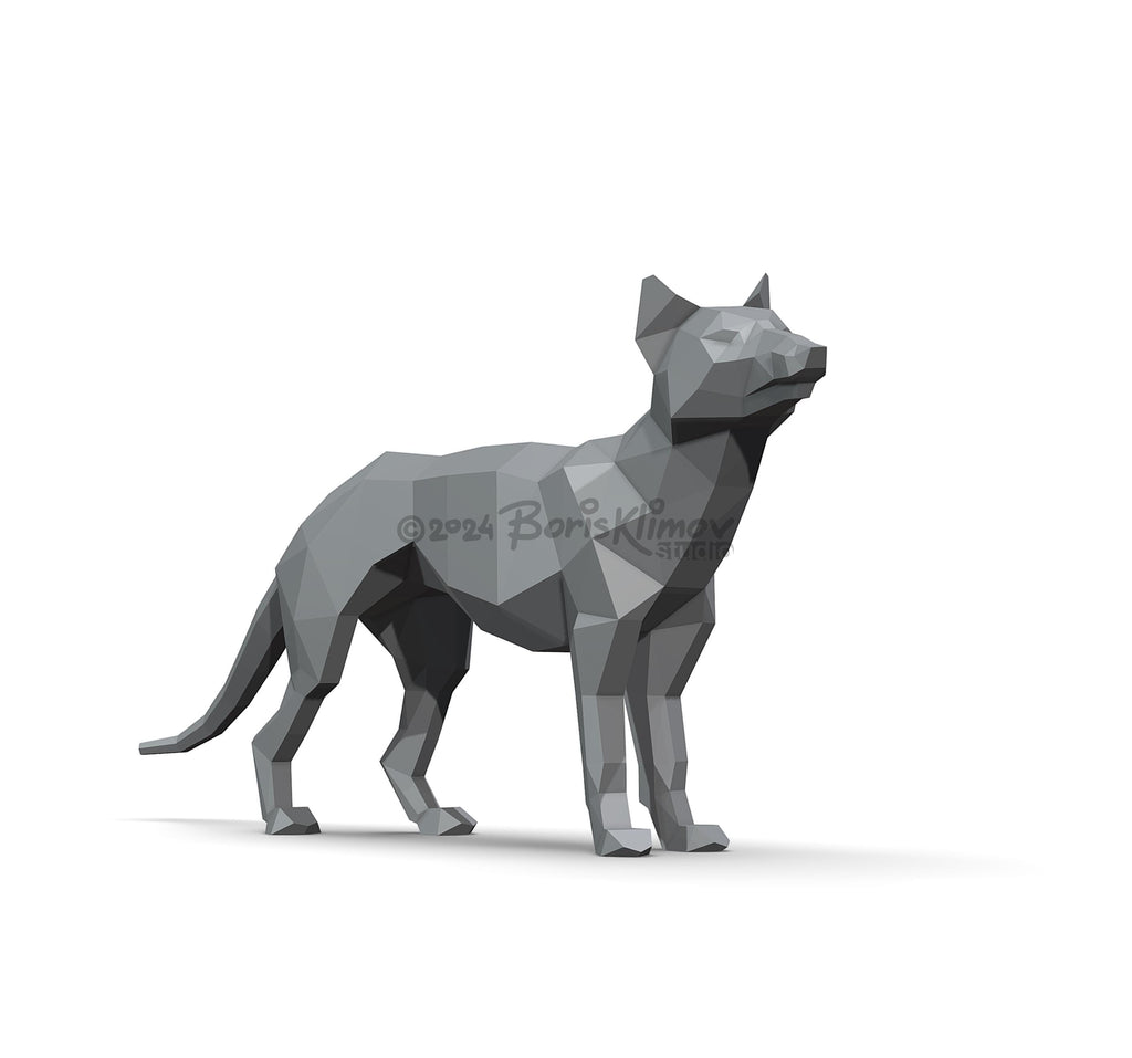 Thylacine, tasmanian tiger! Weld it yourself with Digital plan for metal. Set of digital files include .pdf – scheme, .dxf – CNC cutting.