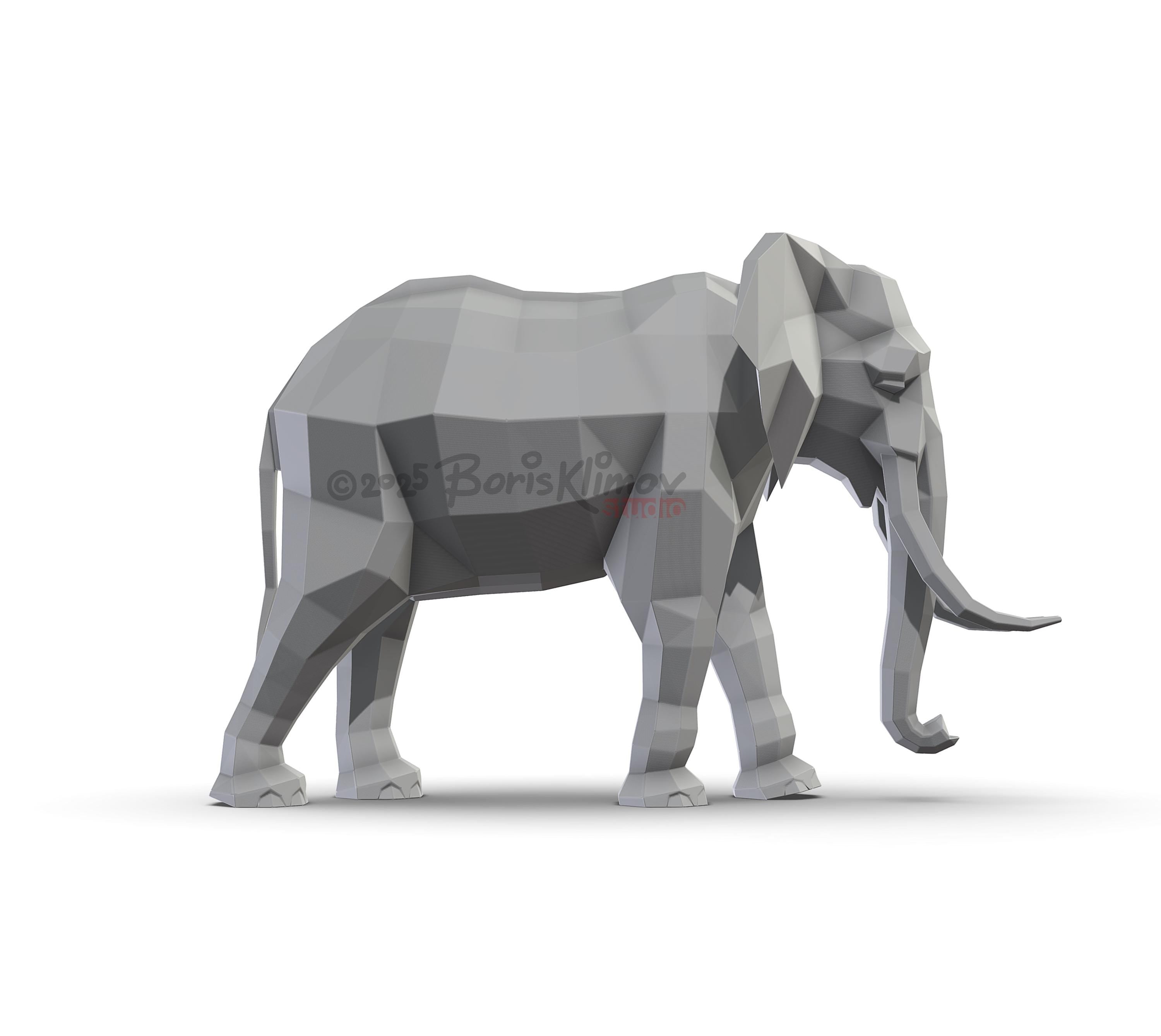 3D Metal Elephant DIY Welding Plan – CNC Files (.pdf & .dxf)