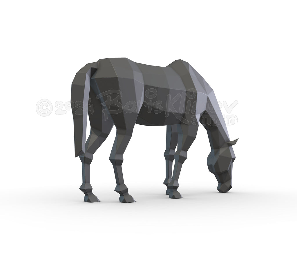 DIY Metal Horse Sculpture Plan: CNC Cut/Weld (pdf/dxf)