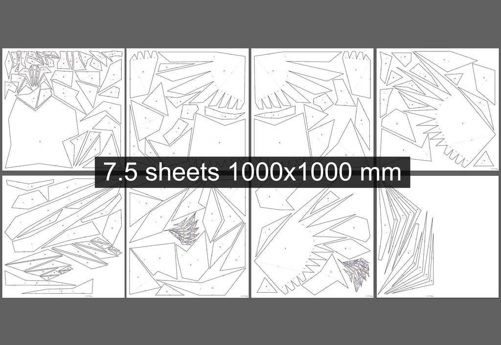 Phoenix! Weld it yourself with Digital plan for metal. Set of digital files include: .pdf – scheme, .dxf – CNC cutting.